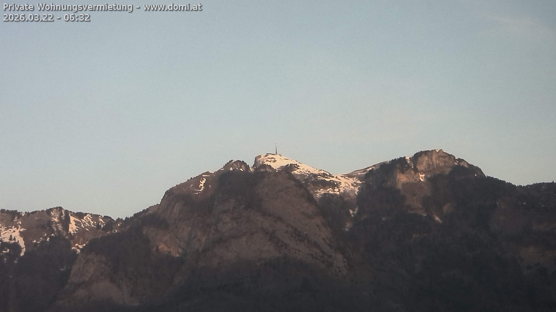 Archiv Foto Webcam Blick von Bangs, Feldkirch auf den Hohen Kasten