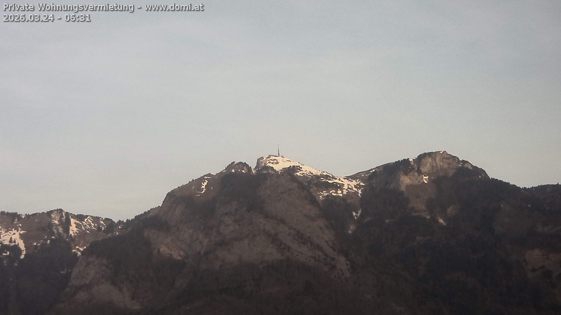 Archiv Foto Webcam Blick von Bangs, Feldkirch auf den Hohen Kasten