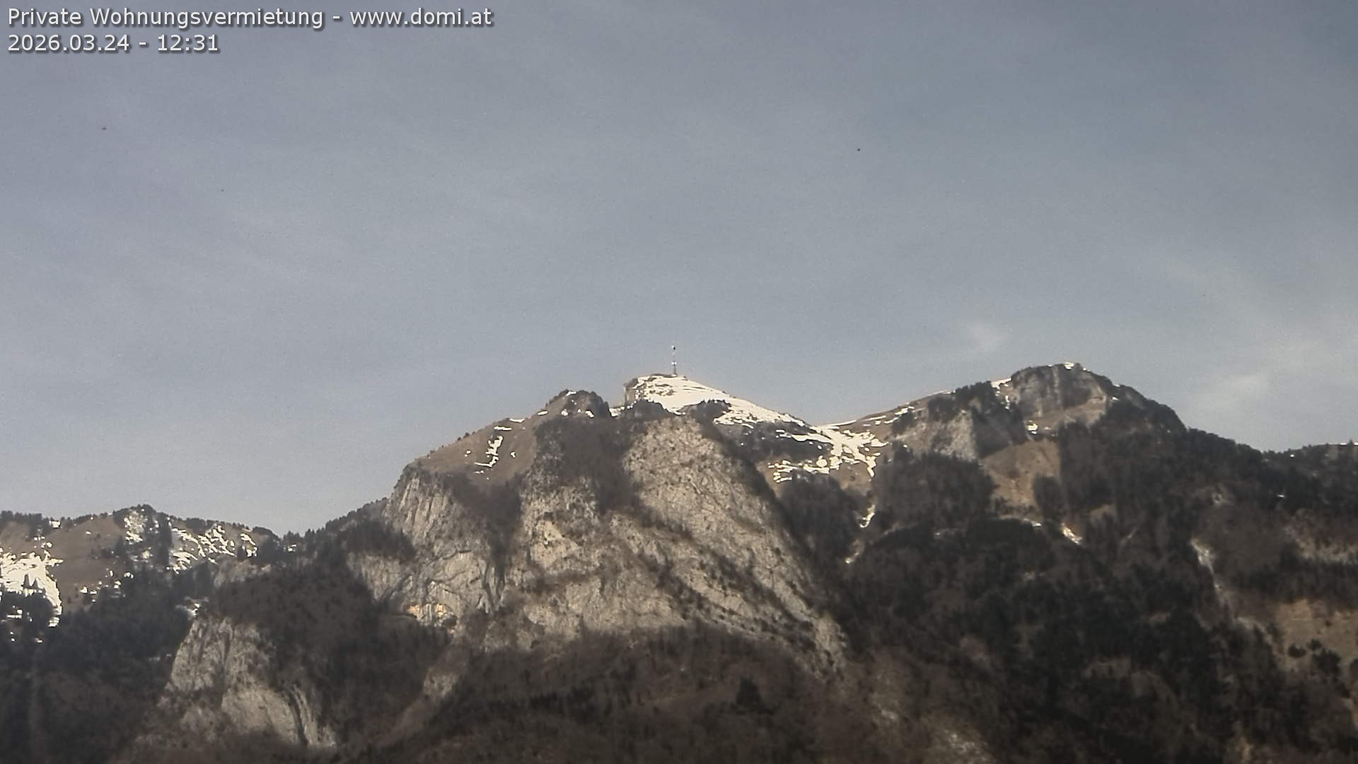 Archiv Foto Webcam Blick von Bangs, Feldkirch auf den Hohen Kasten