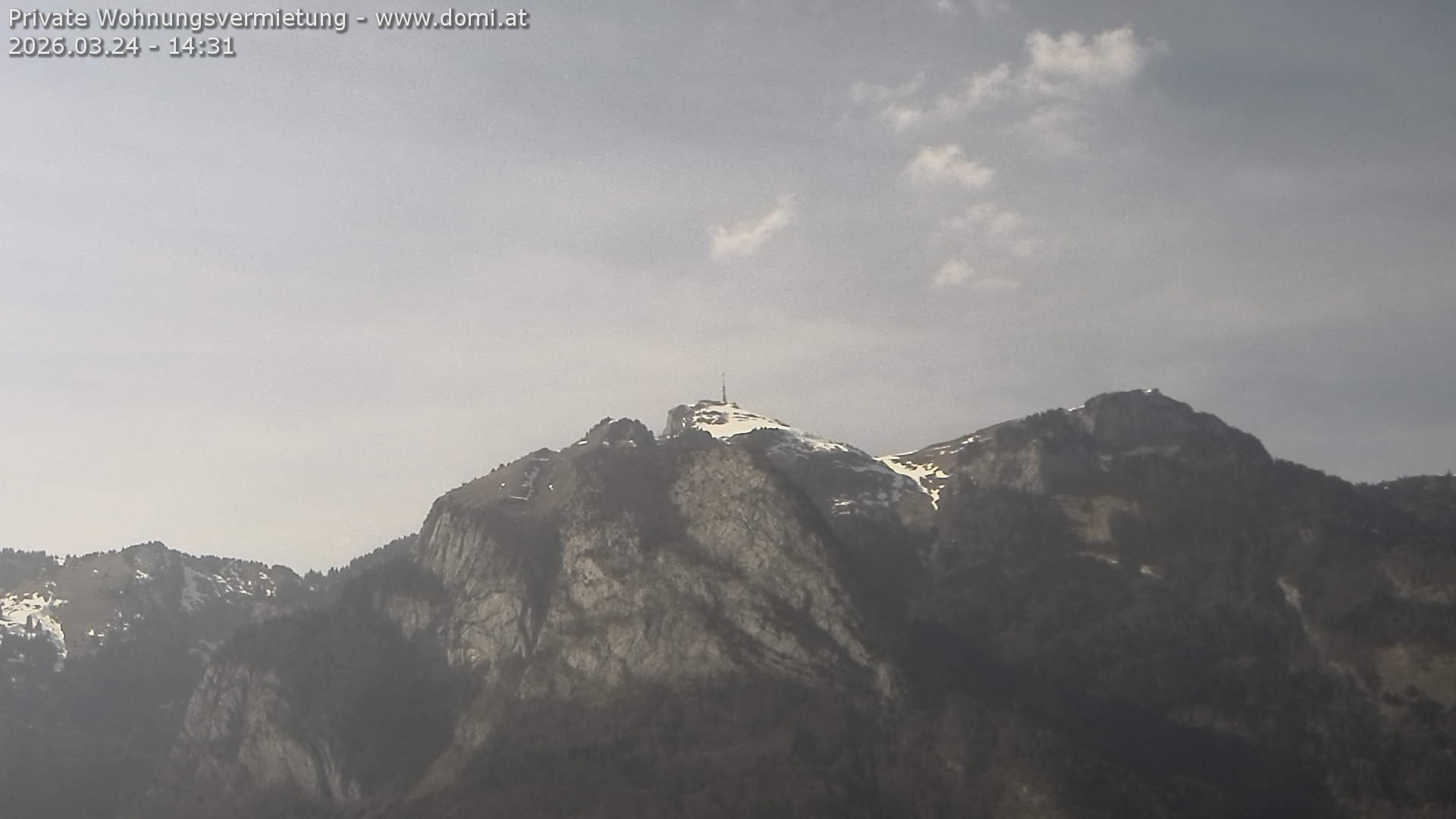 Archiv Foto Webcam Blick von Bangs, Feldkirch auf den Hohen Kasten