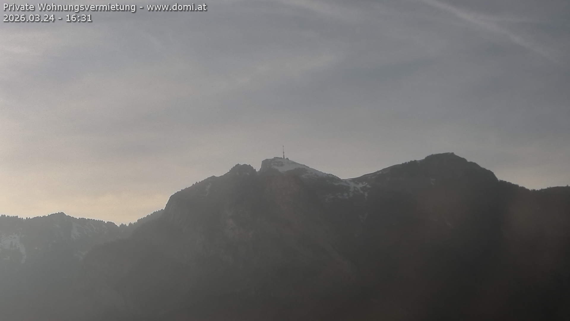 Archiv Foto Webcam Blick von Bangs, Feldkirch auf den Hohen Kasten