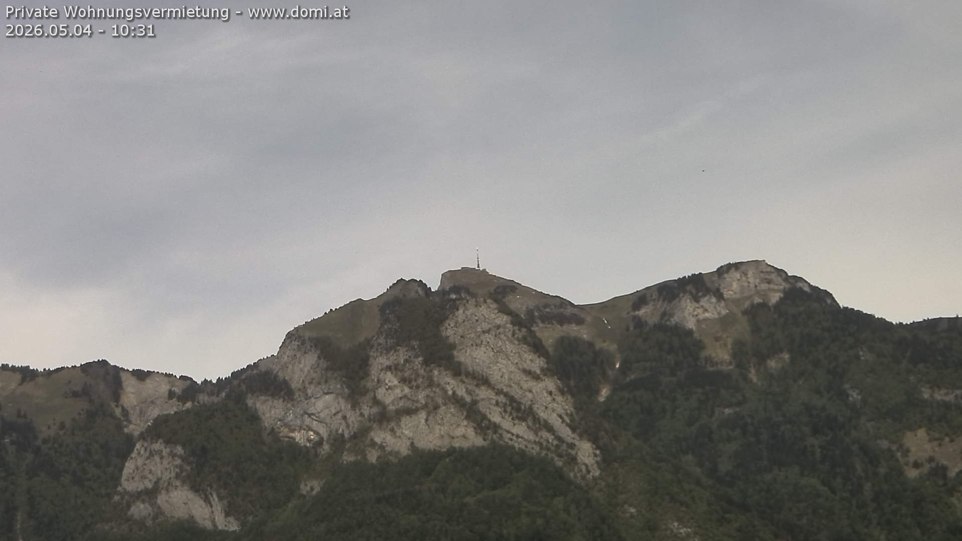 Archived image Webcam View of the Hoher Kasten from Bangs, Feldkirch