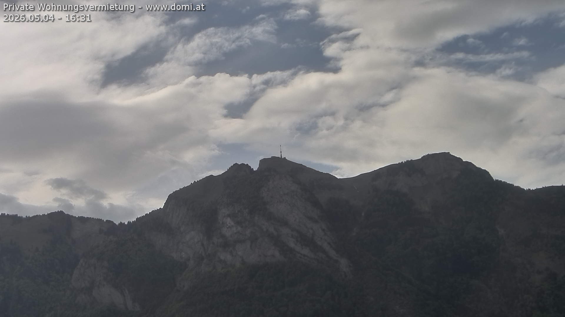 Archiv Foto Webcam Blick von Bangs, Feldkirch auf den Hohen Kasten