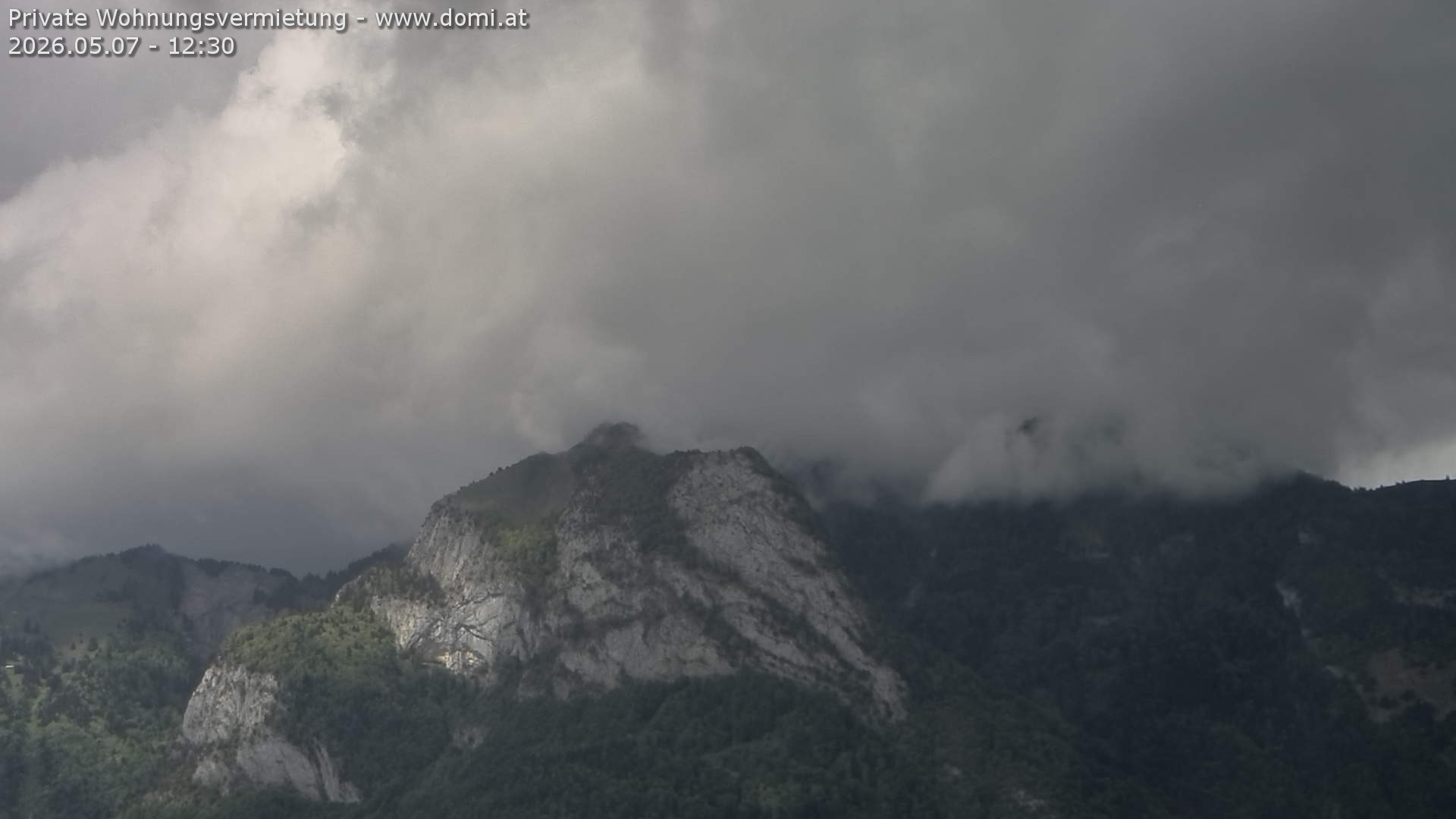 Archiv Foto Webcam Blick von Bangs, Feldkirch auf den Hohen Kasten
