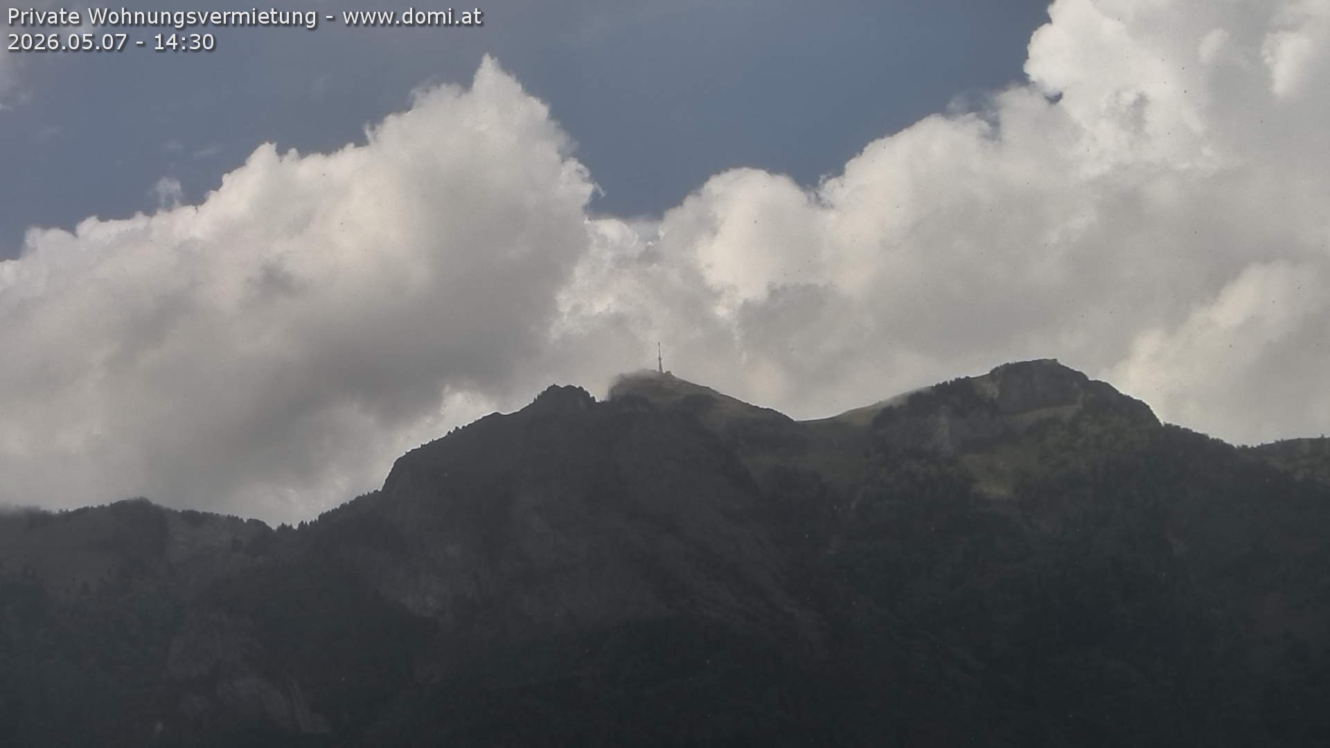 Archiv Foto Webcam Blick von Bangs, Feldkirch auf den Hohen Kasten