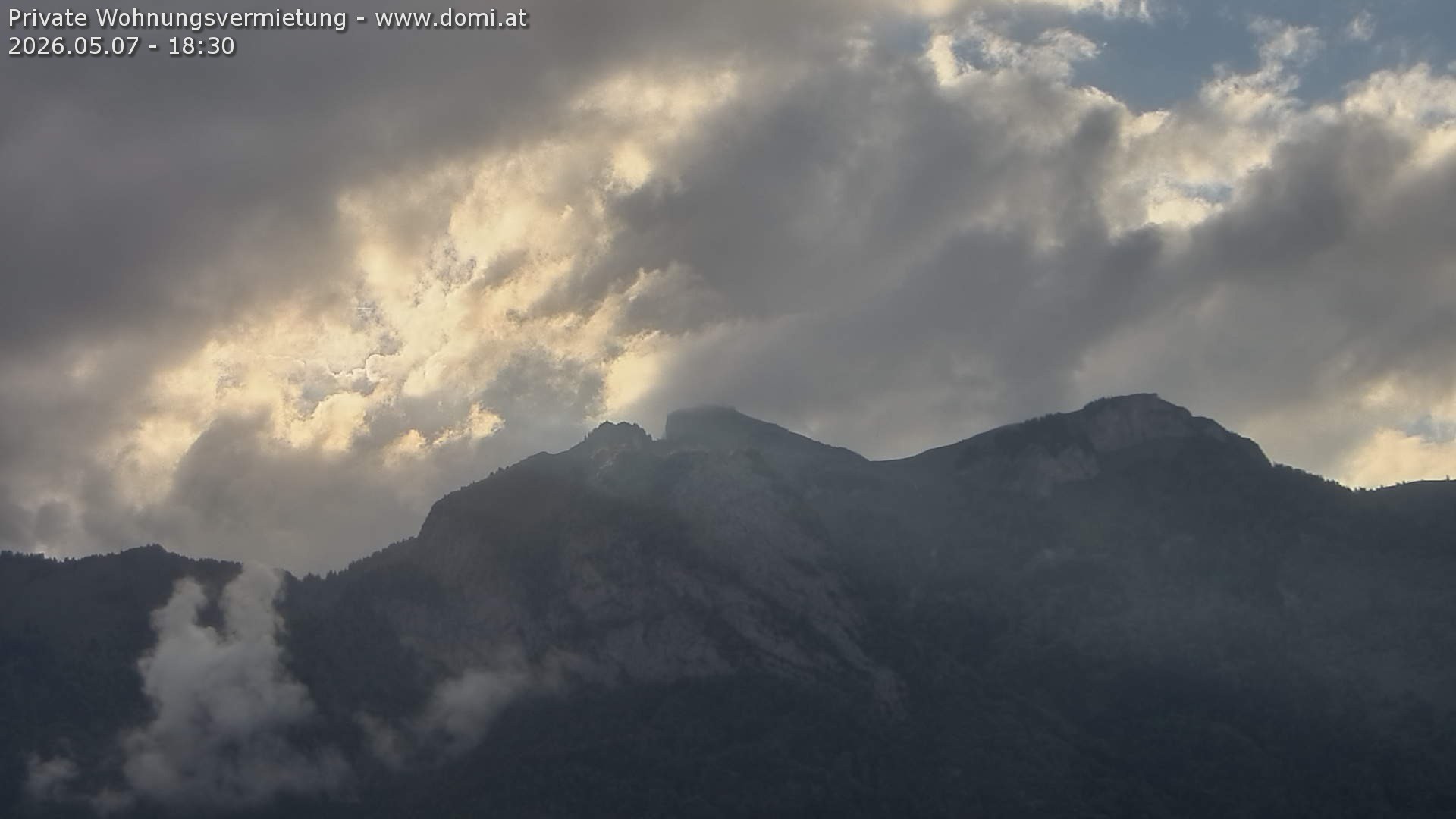 Archiv Foto Webcam Blick von Bangs, Feldkirch auf den Hohen Kasten