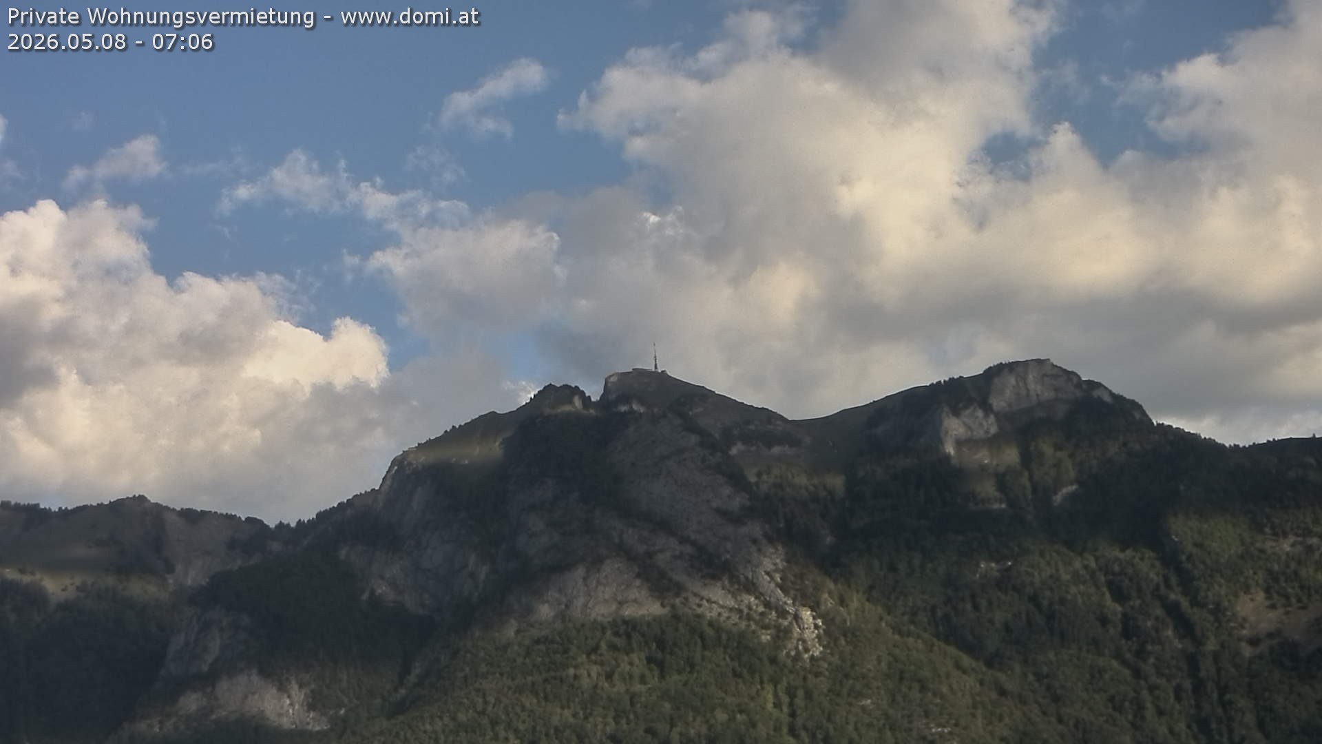Archiv Foto Webcam Blick von Bangs, Feldkirch auf den Hohen Kasten