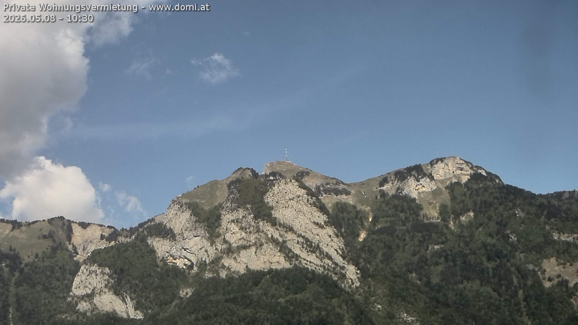 Archiv Foto Webcam Blick von Bangs, Feldkirch auf den Hohen Kasten