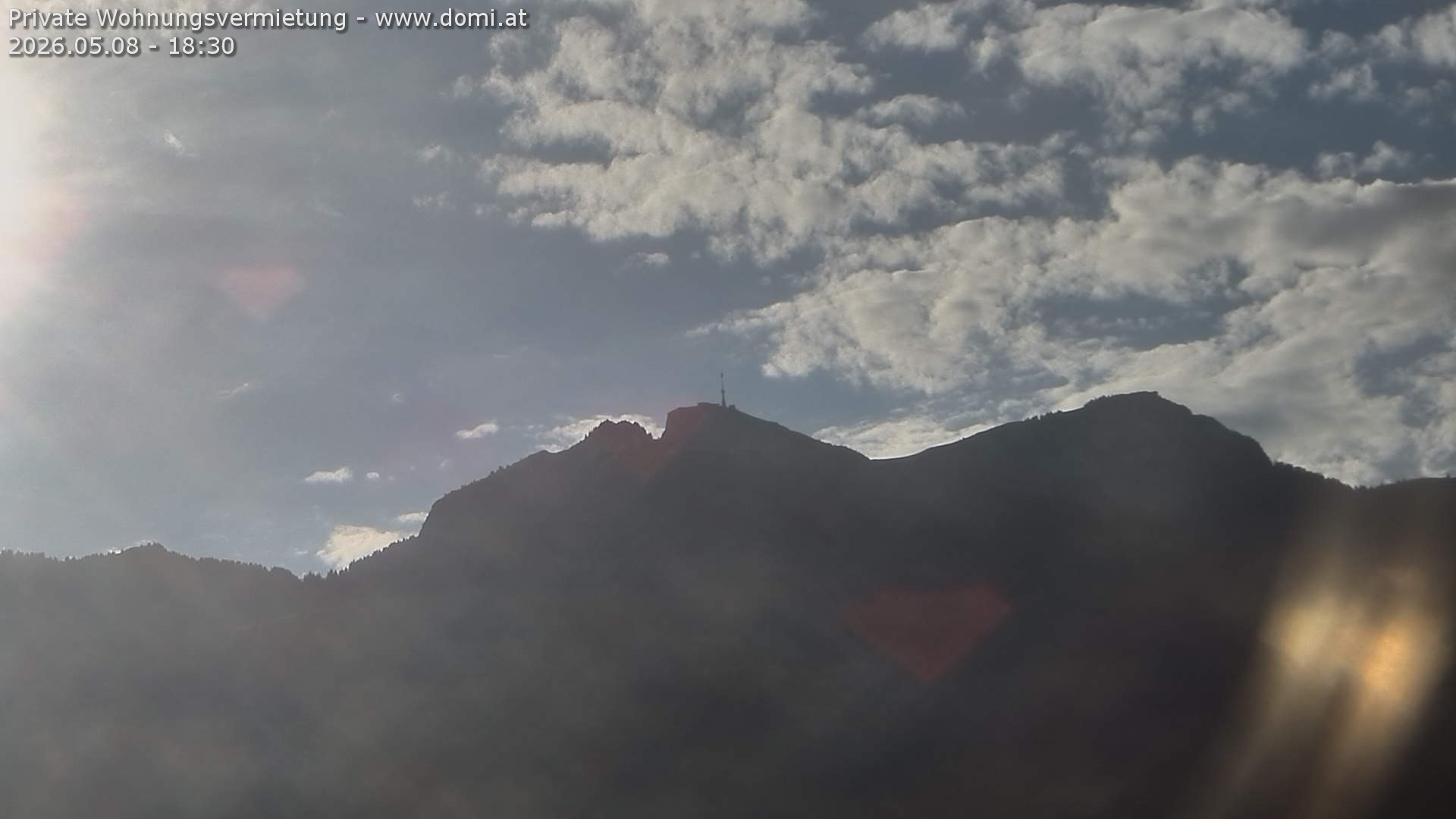 Archiv Foto Webcam Blick von Bangs, Feldkirch auf den Hohen Kasten