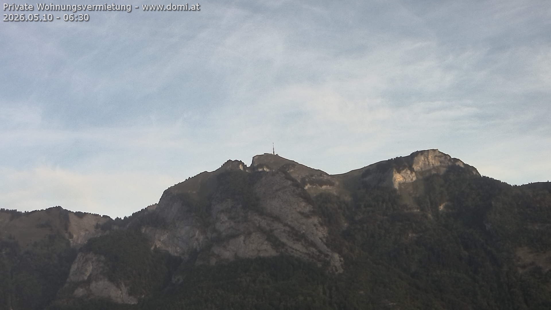 Archived image Webcam View of the Hoher Kasten from Bangs, Feldkirch