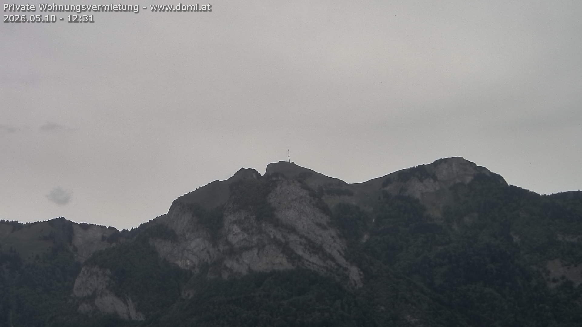 Archived image Webcam View of the Hoher Kasten from Bangs, Feldkirch
