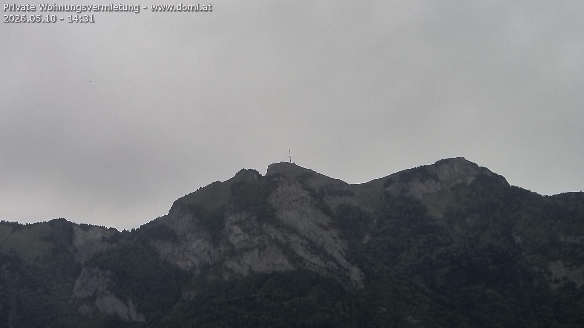 Archived image Webcam View of the Hoher Kasten from Bangs, Feldkirch