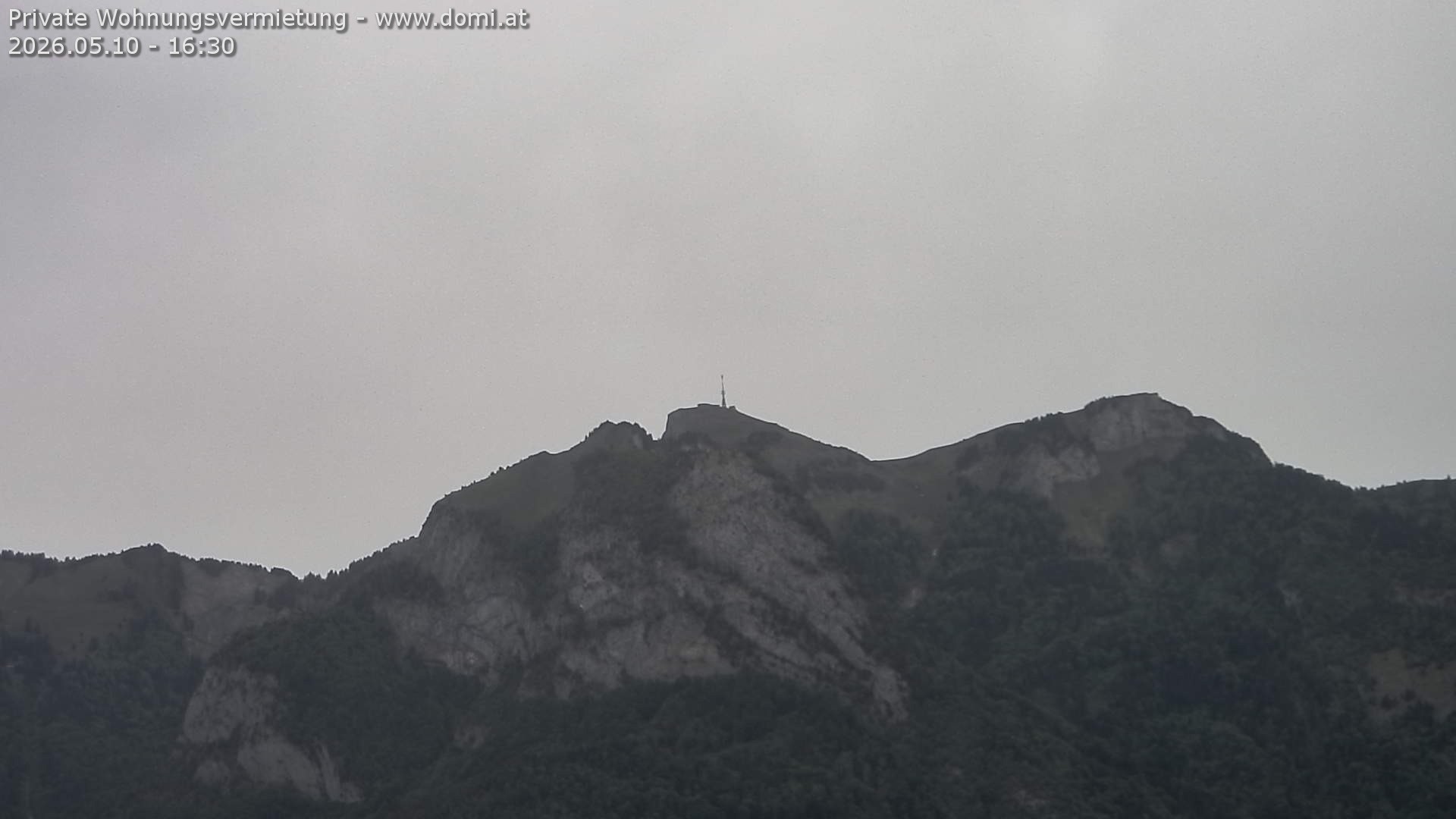 Archived image Webcam View of the Hoher Kasten from Bangs, Feldkirch