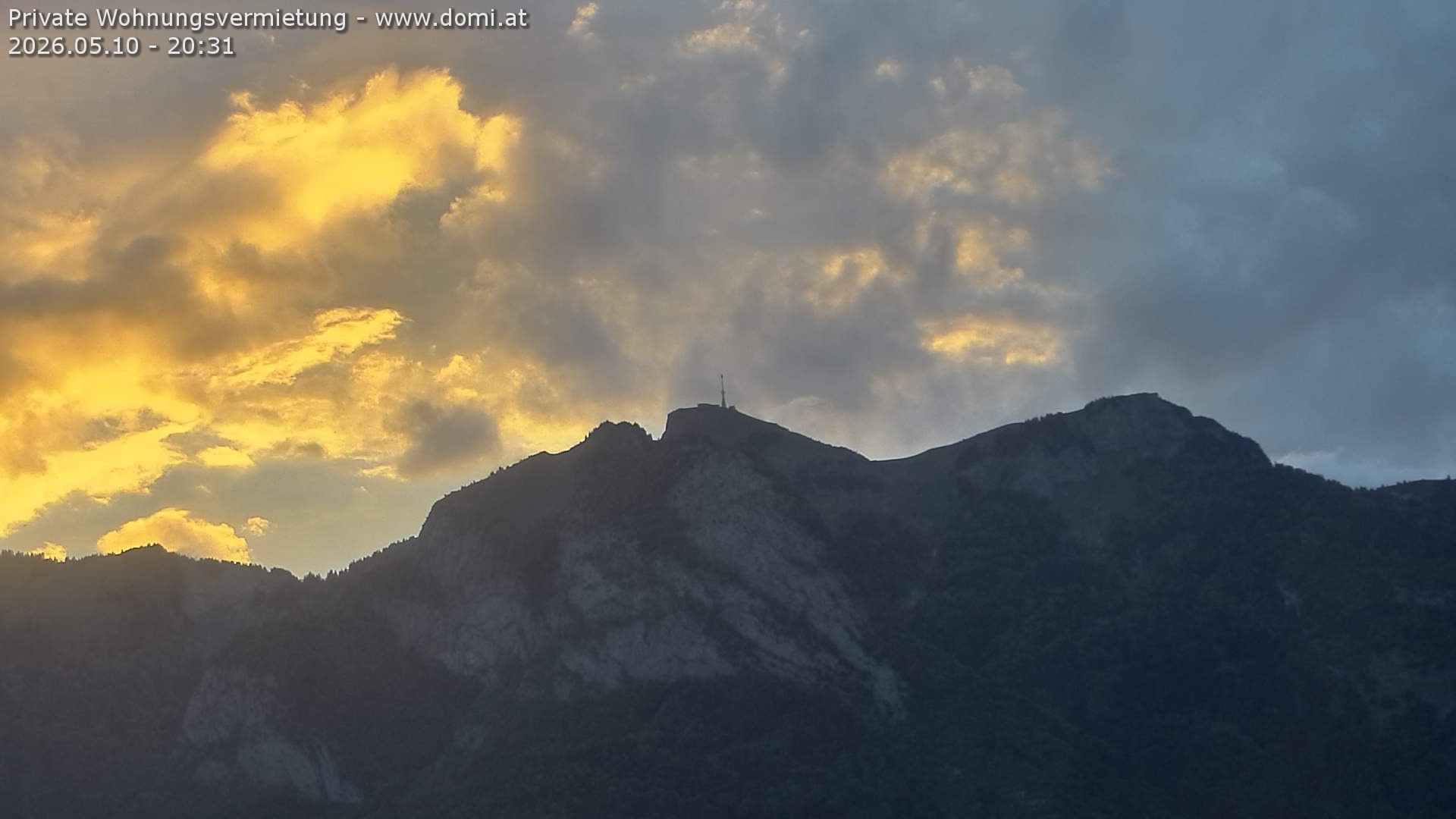 Archiv Foto Webcam Blick von Bangs, Feldkirch auf den Hohen Kasten