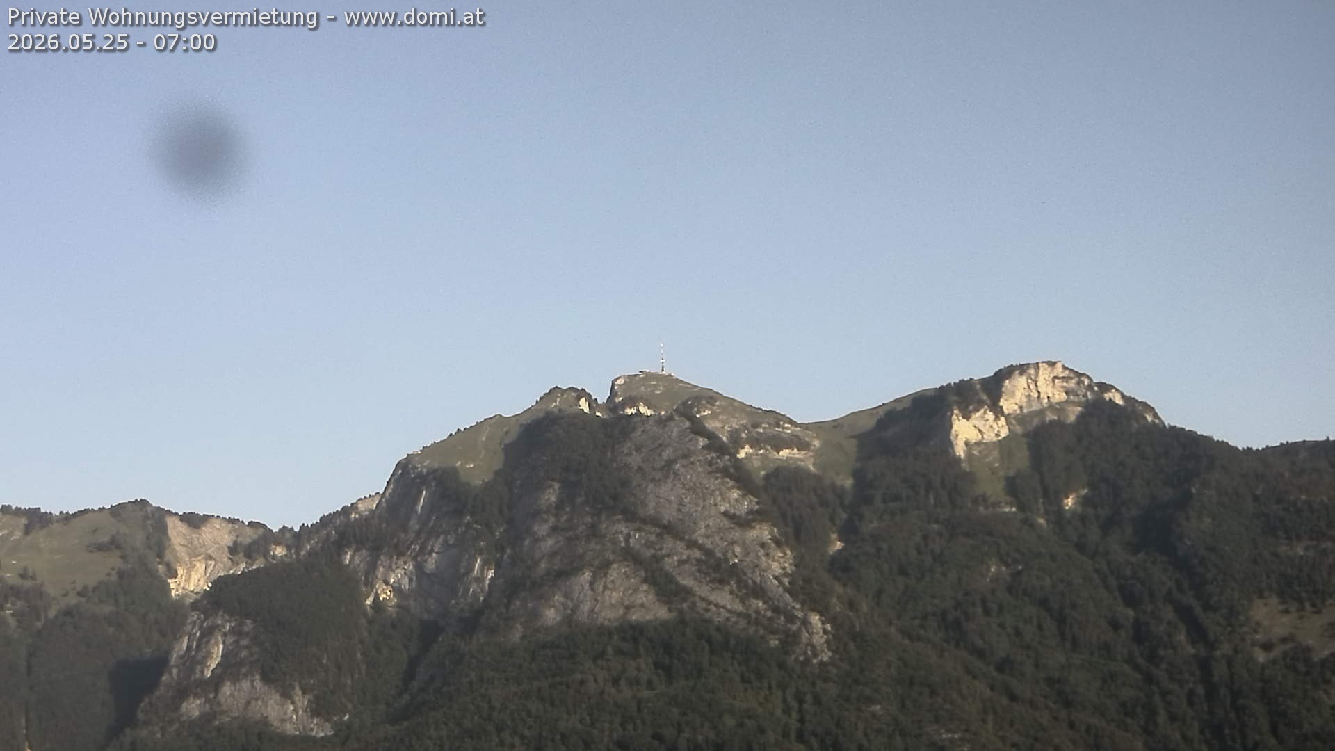 Archived image Webcam View of the Hoher Kasten from Bangs, Feldkirch