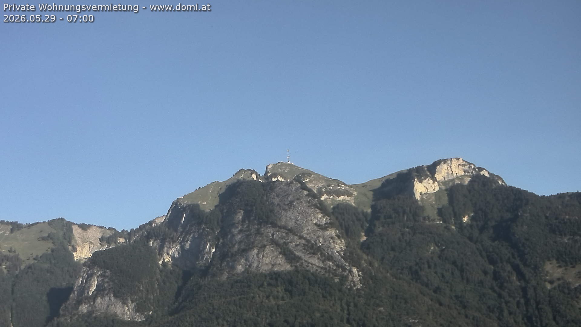 Archiv Foto Webcam Blick von Bangs, Feldkirch auf den Hohen Kasten