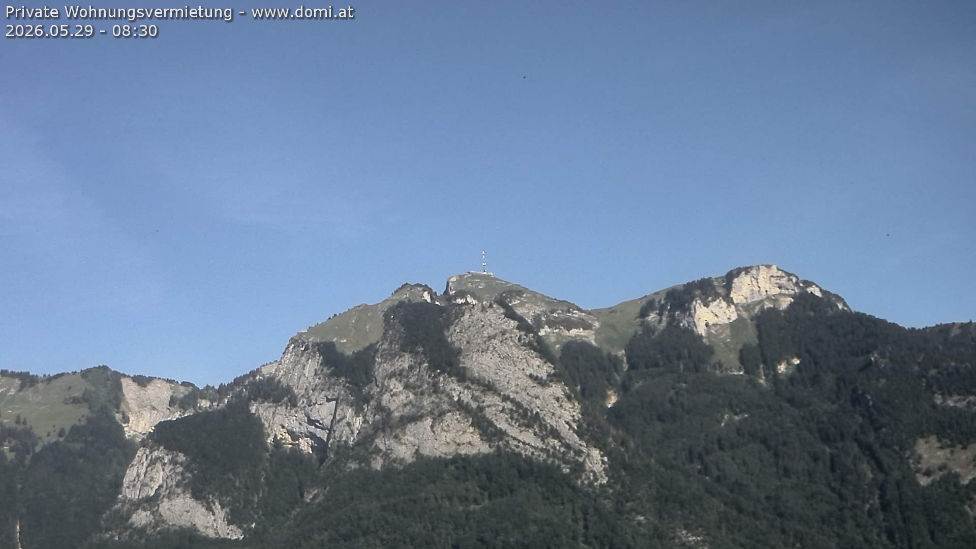 Archiv Foto Webcam Blick von Bangs, Feldkirch auf den Hohen Kasten