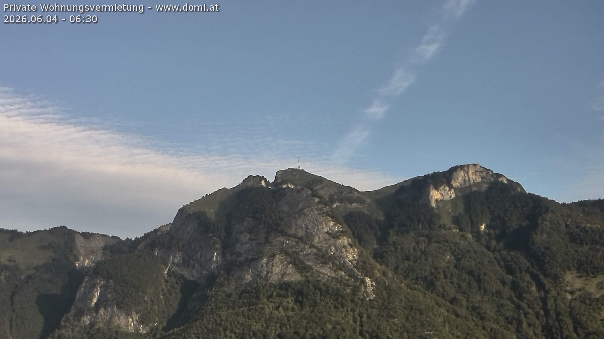 Archiv Foto Webcam Blick von Bangs, Feldkirch auf den Hohen Kasten