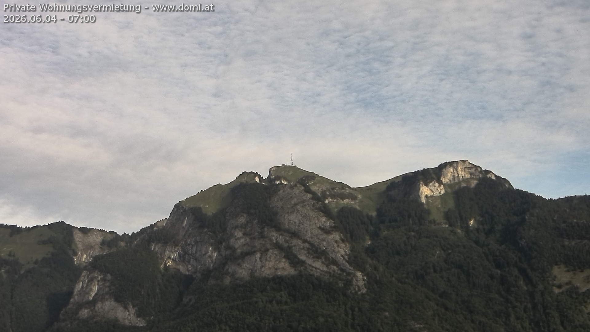 Archiv Foto Webcam Blick von Bangs, Feldkirch auf den Hohen Kasten