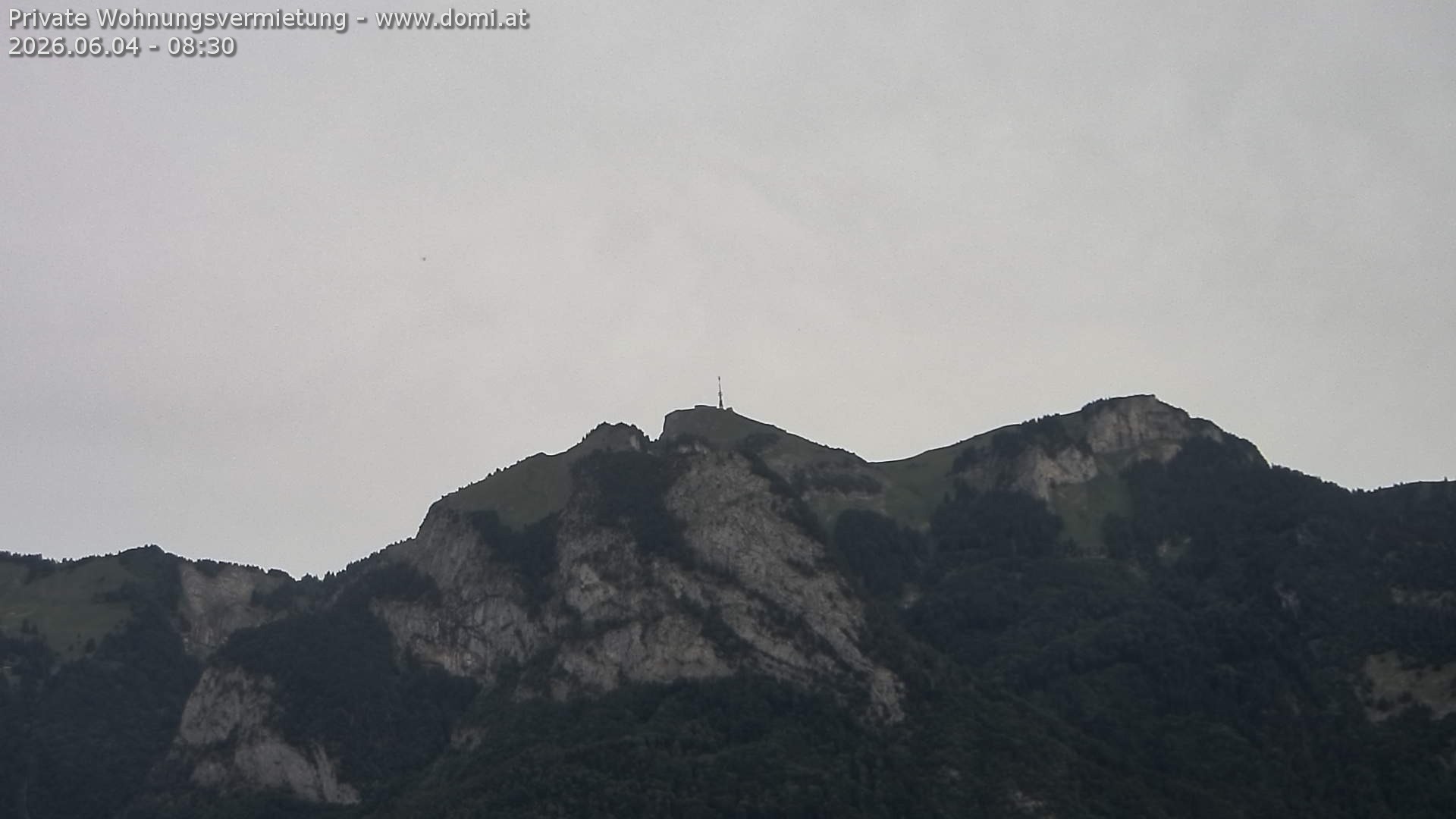 Archived image Webcam View of the Hoher Kasten from Bangs, Feldkirch