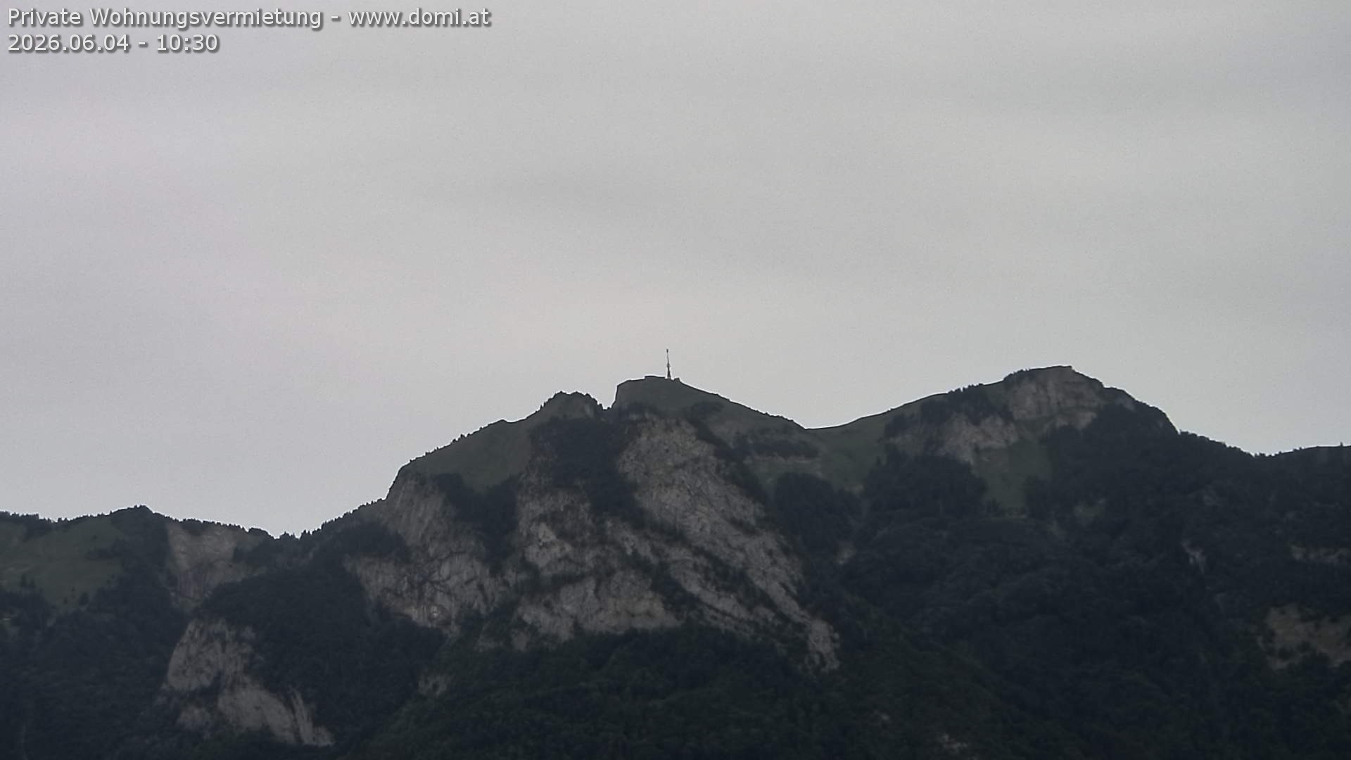 Archived image Webcam View of the Hoher Kasten from Bangs, Feldkirch