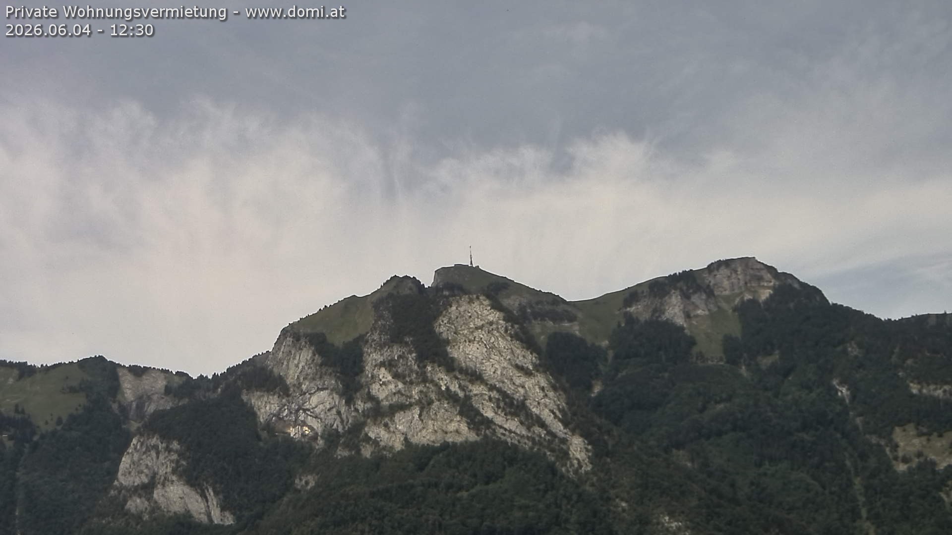 Archived image Webcam View of the Hoher Kasten from Bangs, Feldkirch