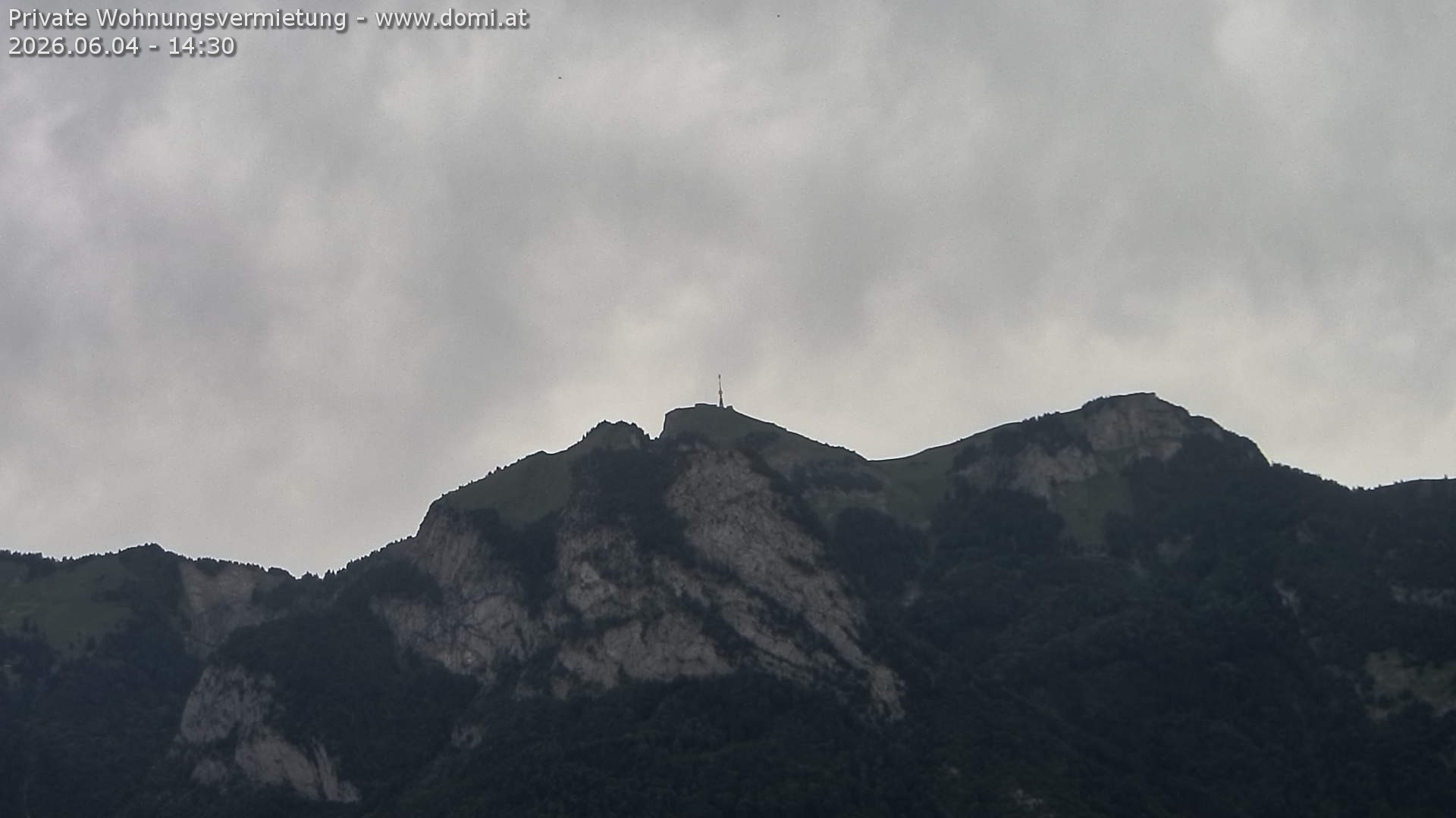 Archived image Webcam View of the Hoher Kasten from Bangs, Feldkirch