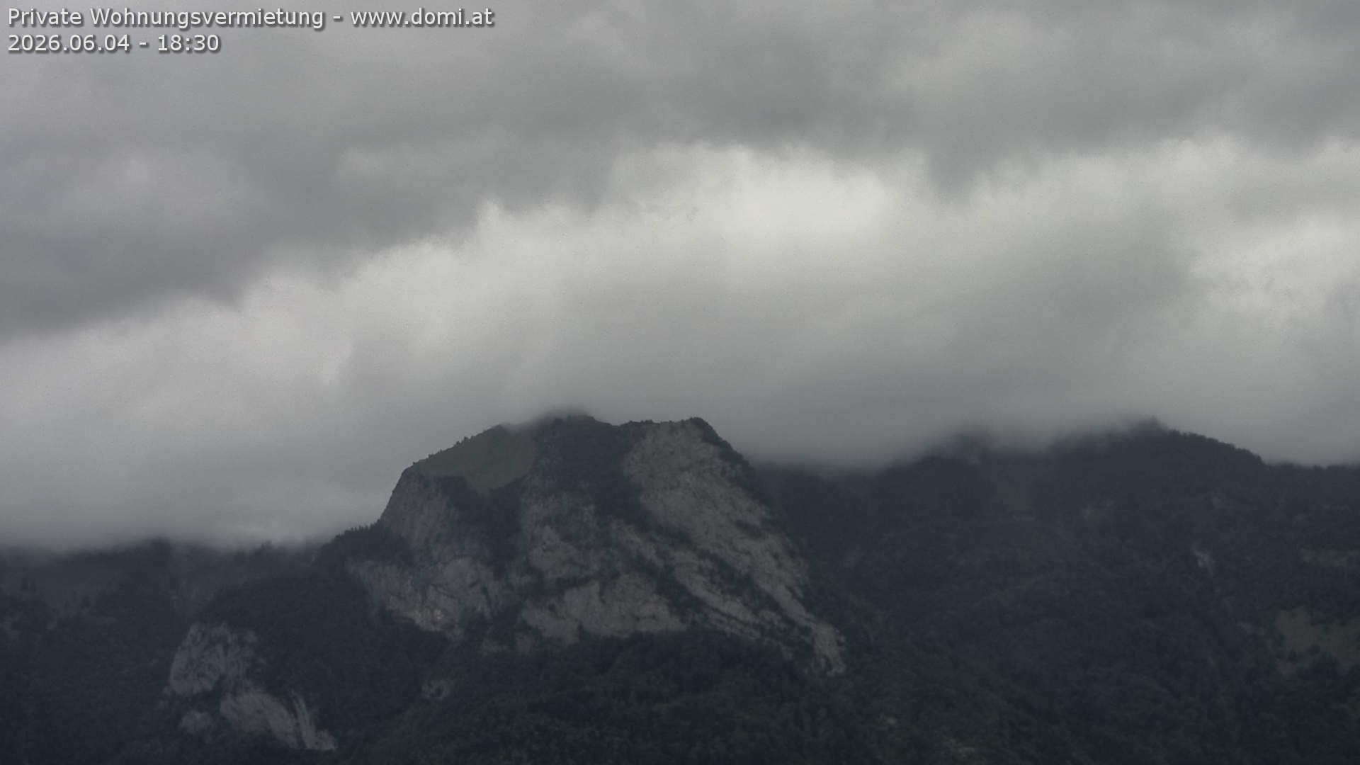 Archived image Webcam View of the Hoher Kasten from Bangs, Feldkirch