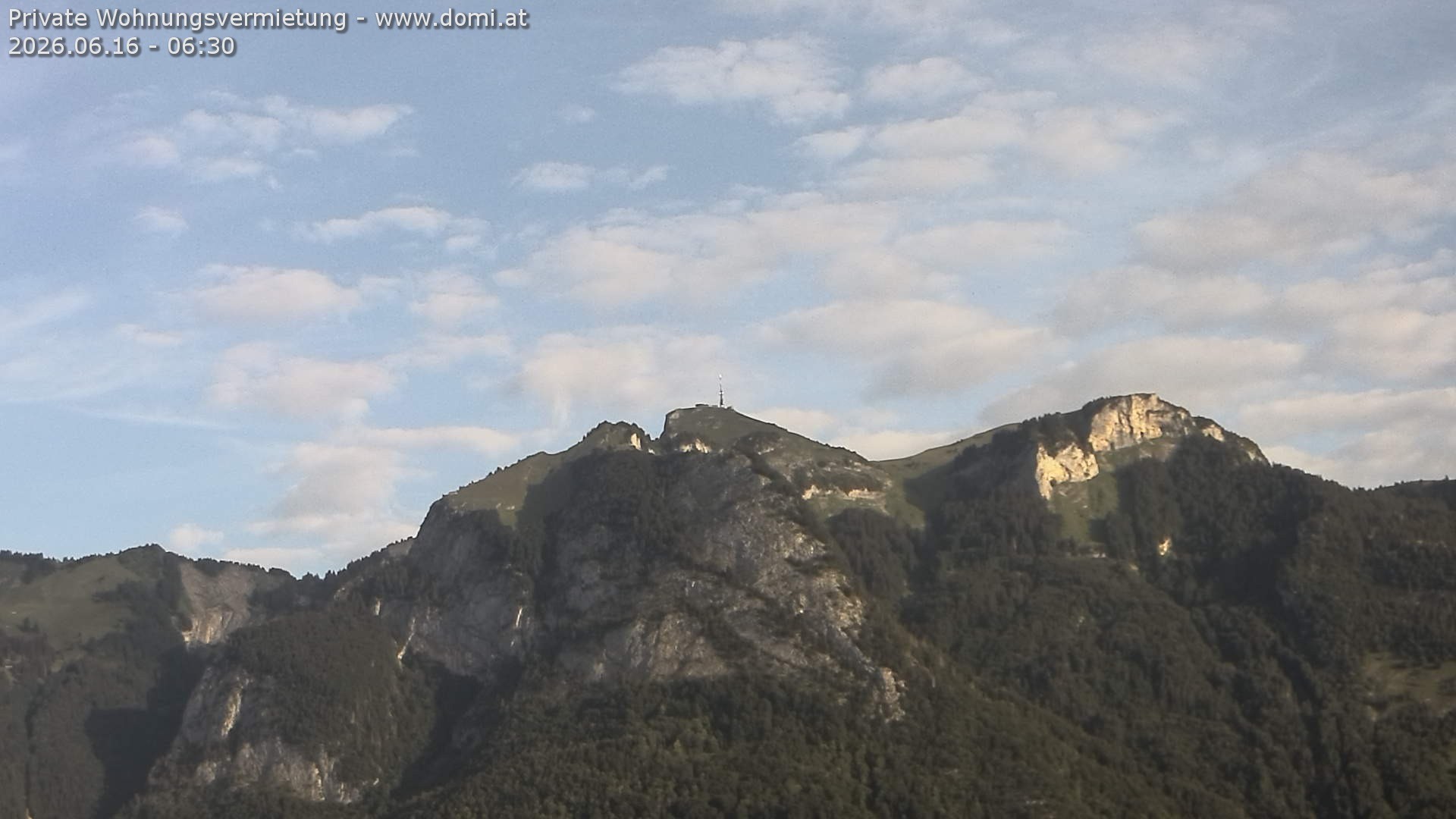 Archiv Foto Webcam Blick von Bangs, Feldkirch auf den Hohen Kasten