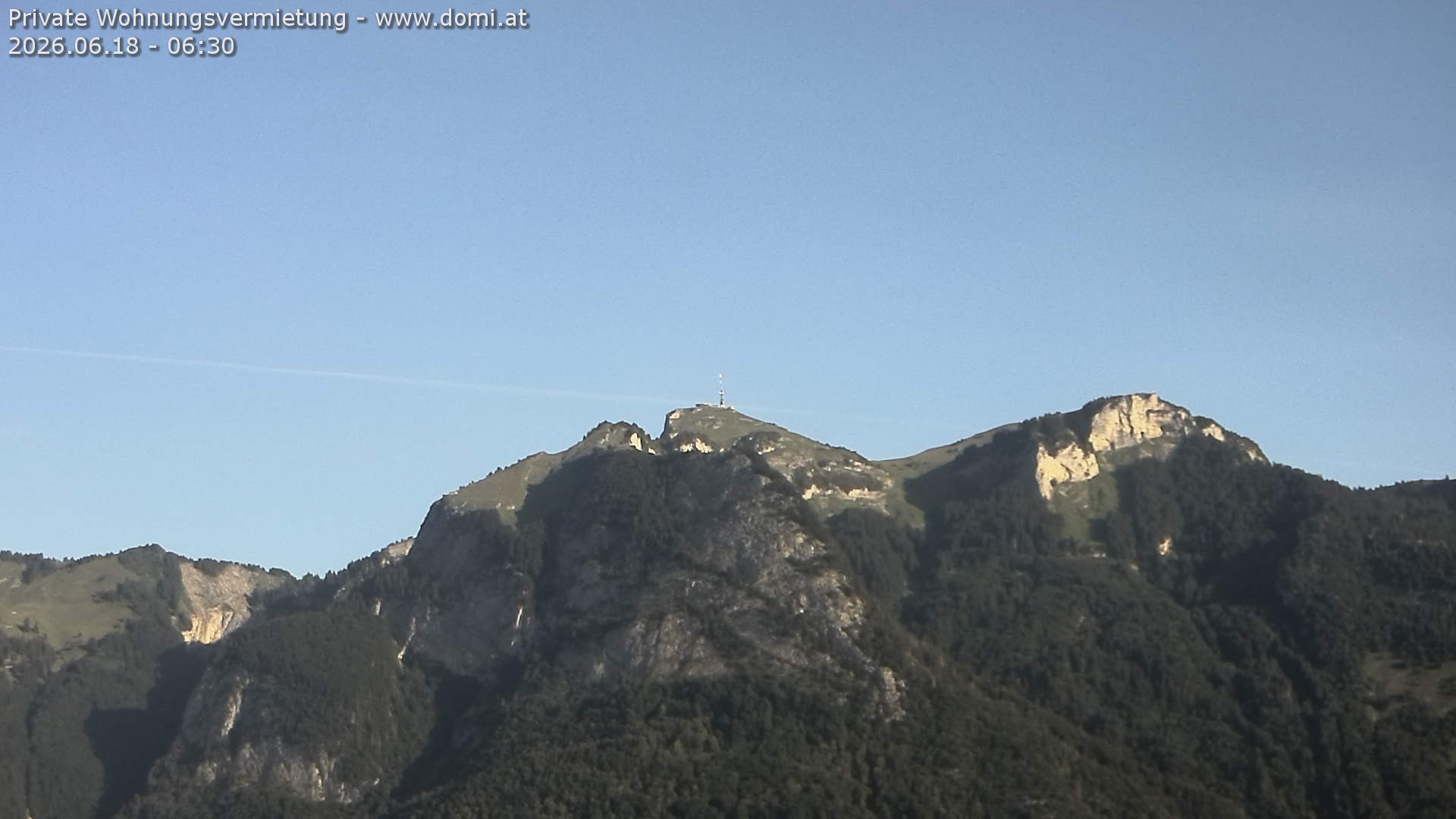Archiv Foto Webcam Blick von Bangs, Feldkirch auf den Hohen Kasten