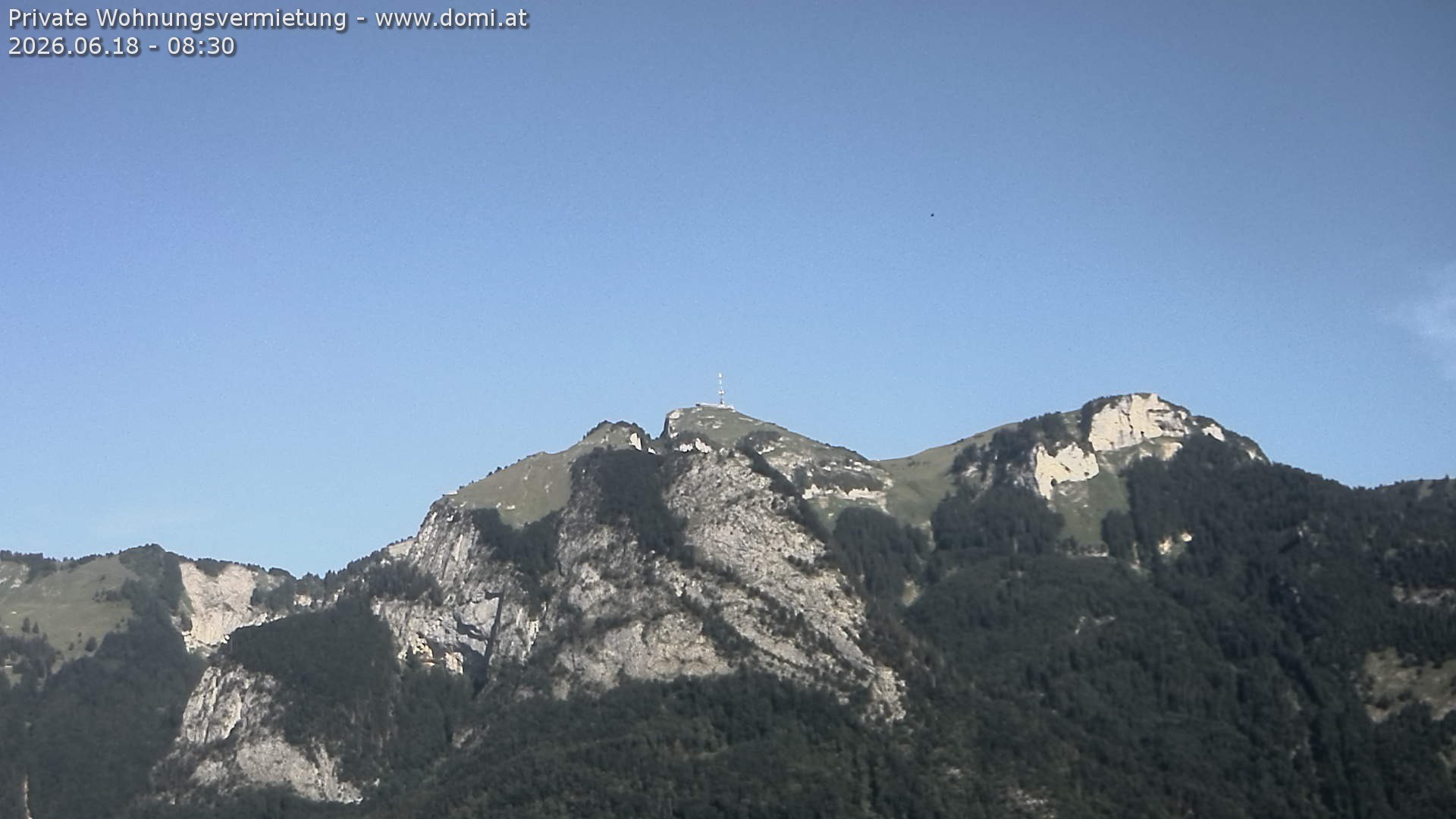 Archiv Foto Webcam Blick von Bangs, Feldkirch auf den Hohen Kasten