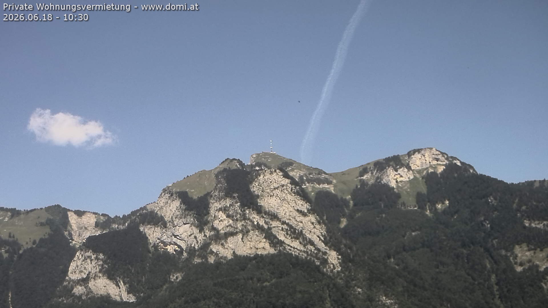 Archiv Foto Webcam Blick von Bangs, Feldkirch auf den Hohen Kasten