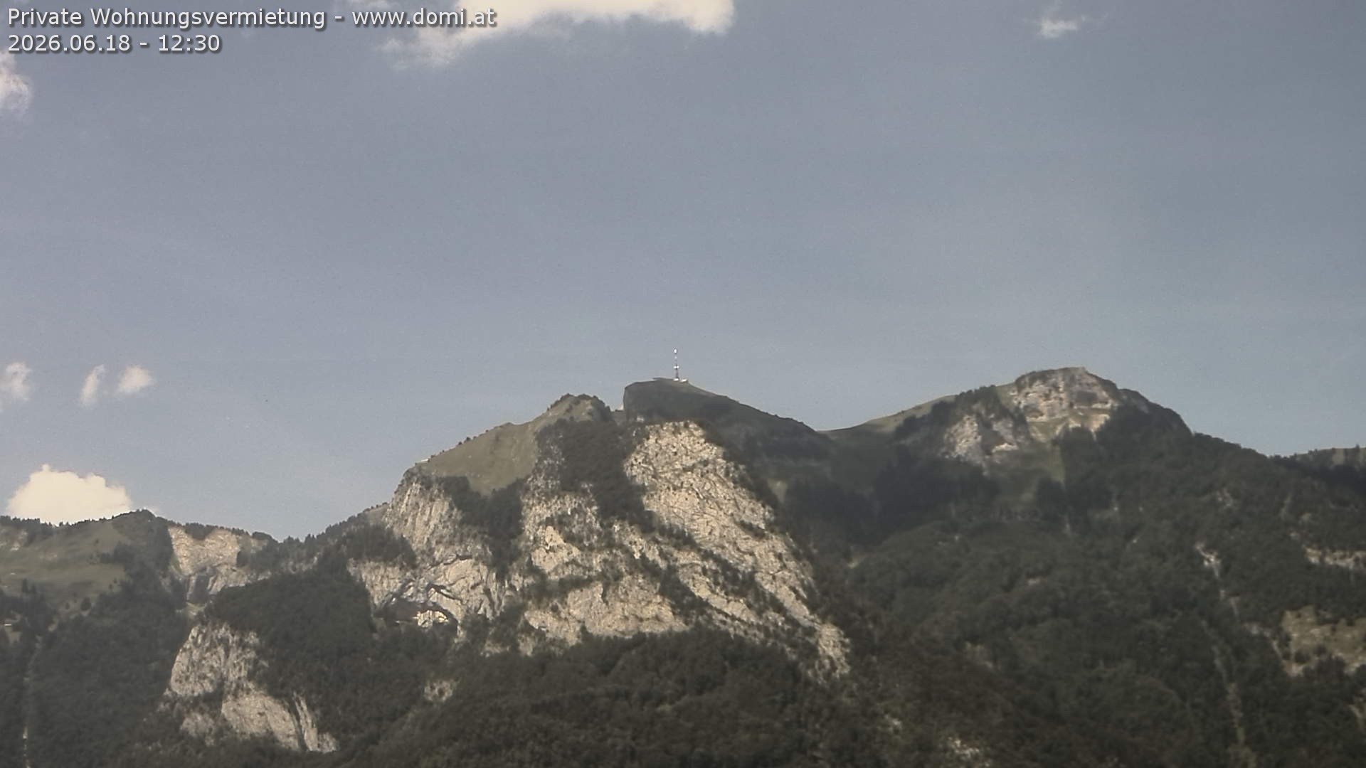Archiv Foto Webcam Blick von Bangs, Feldkirch auf den Hohen Kasten
