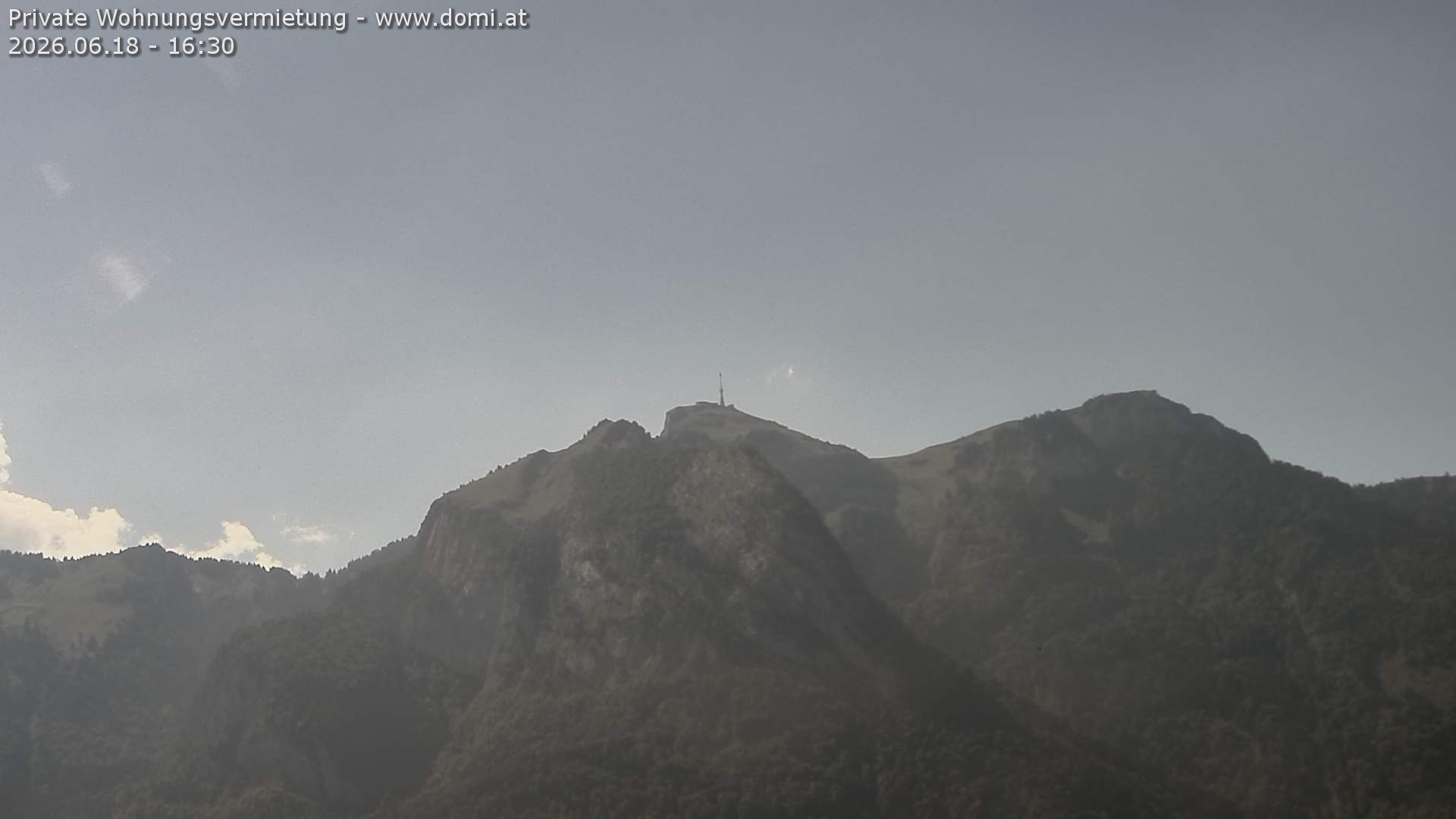 Archiv Foto Webcam Blick von Bangs, Feldkirch auf den Hohen Kasten