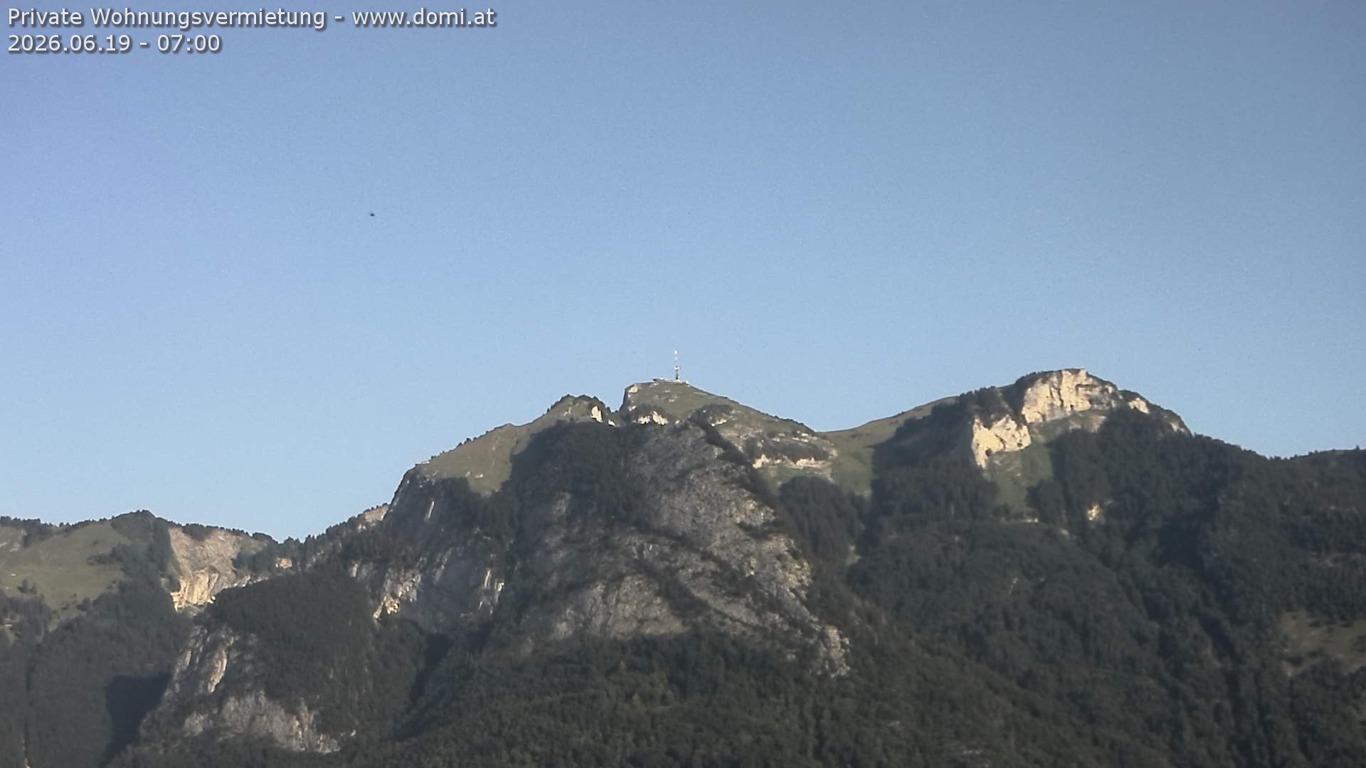 Archiv Foto Webcam Blick von Bangs, Feldkirch auf den Hohen Kasten