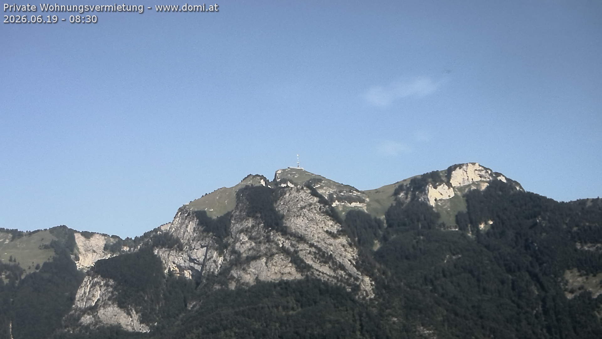Archiv Foto Webcam Blick von Bangs, Feldkirch auf den Hohen Kasten