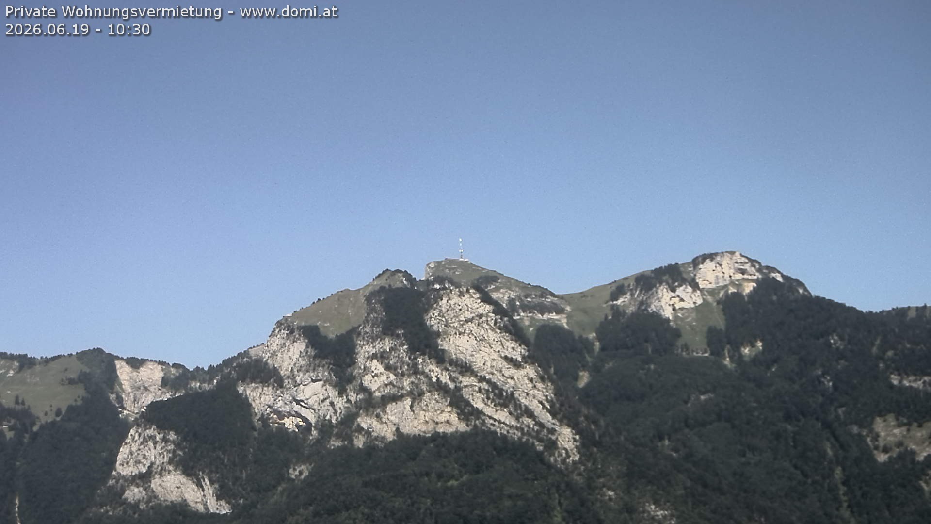 Archiv Foto Webcam Blick von Bangs, Feldkirch auf den Hohen Kasten
