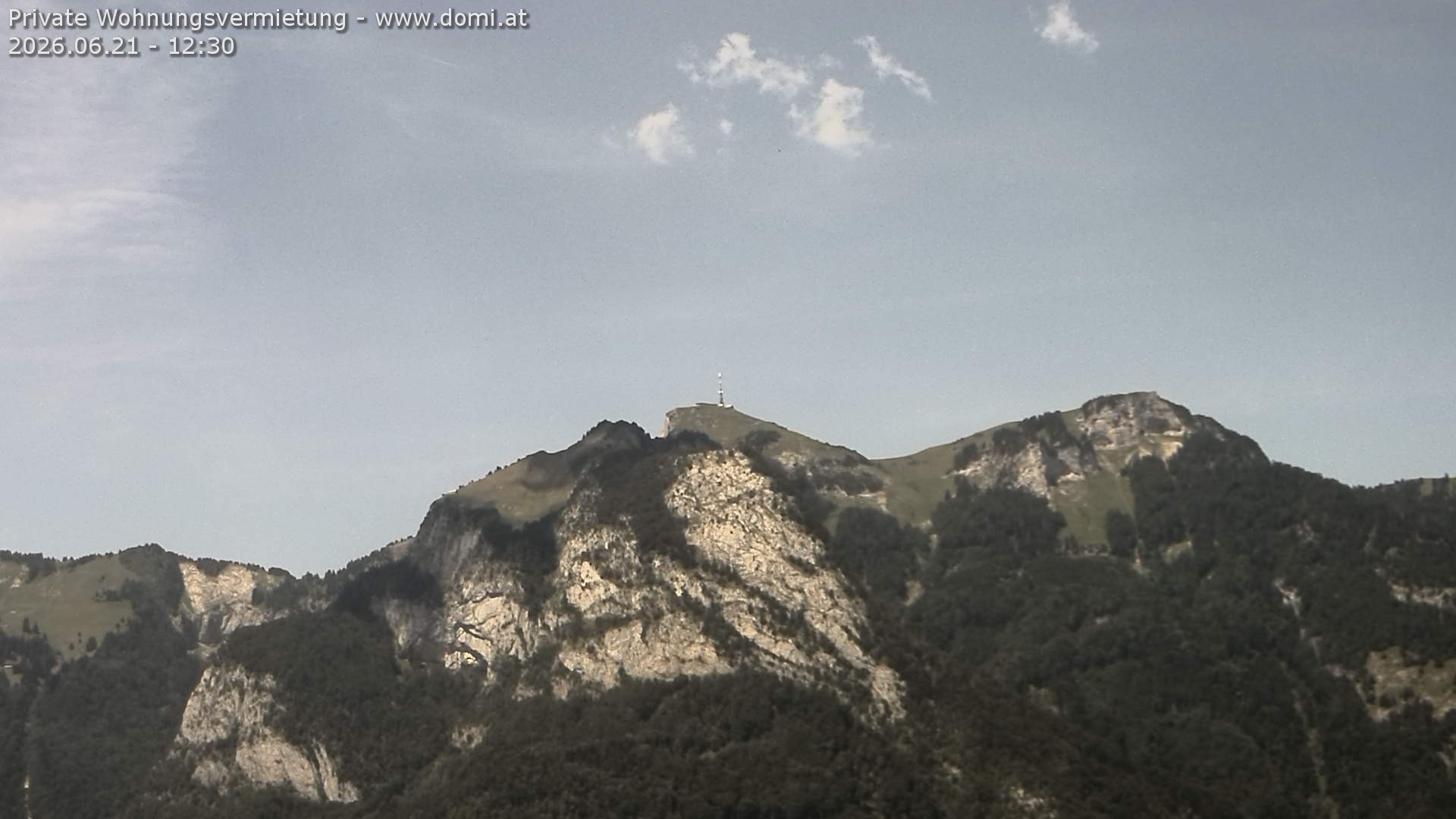 Archived image Webcam View of the Hoher Kasten from Bangs, Feldkirch