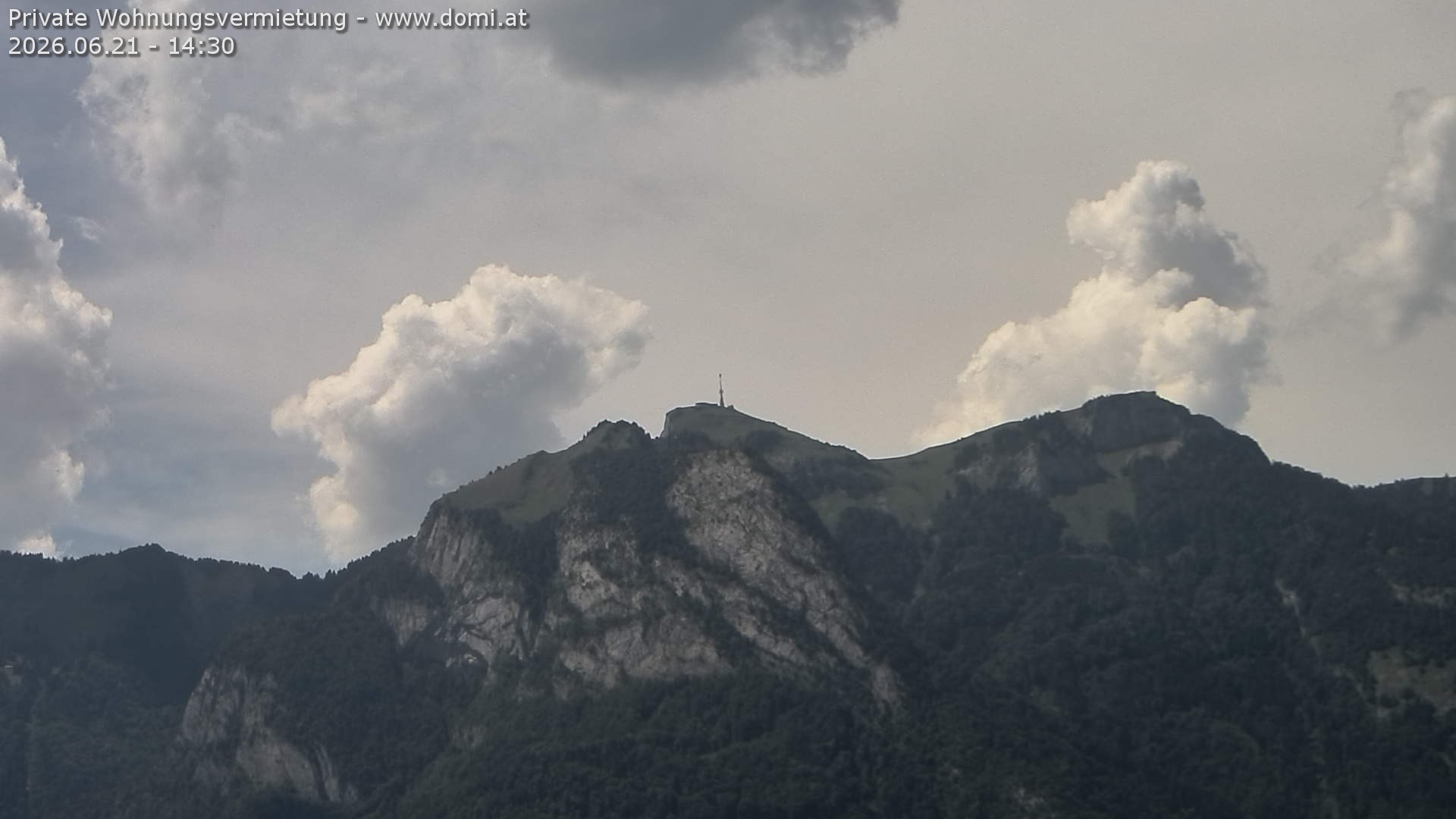 Archiv Foto Webcam Blick von Bangs, Feldkirch auf den Hohen Kasten