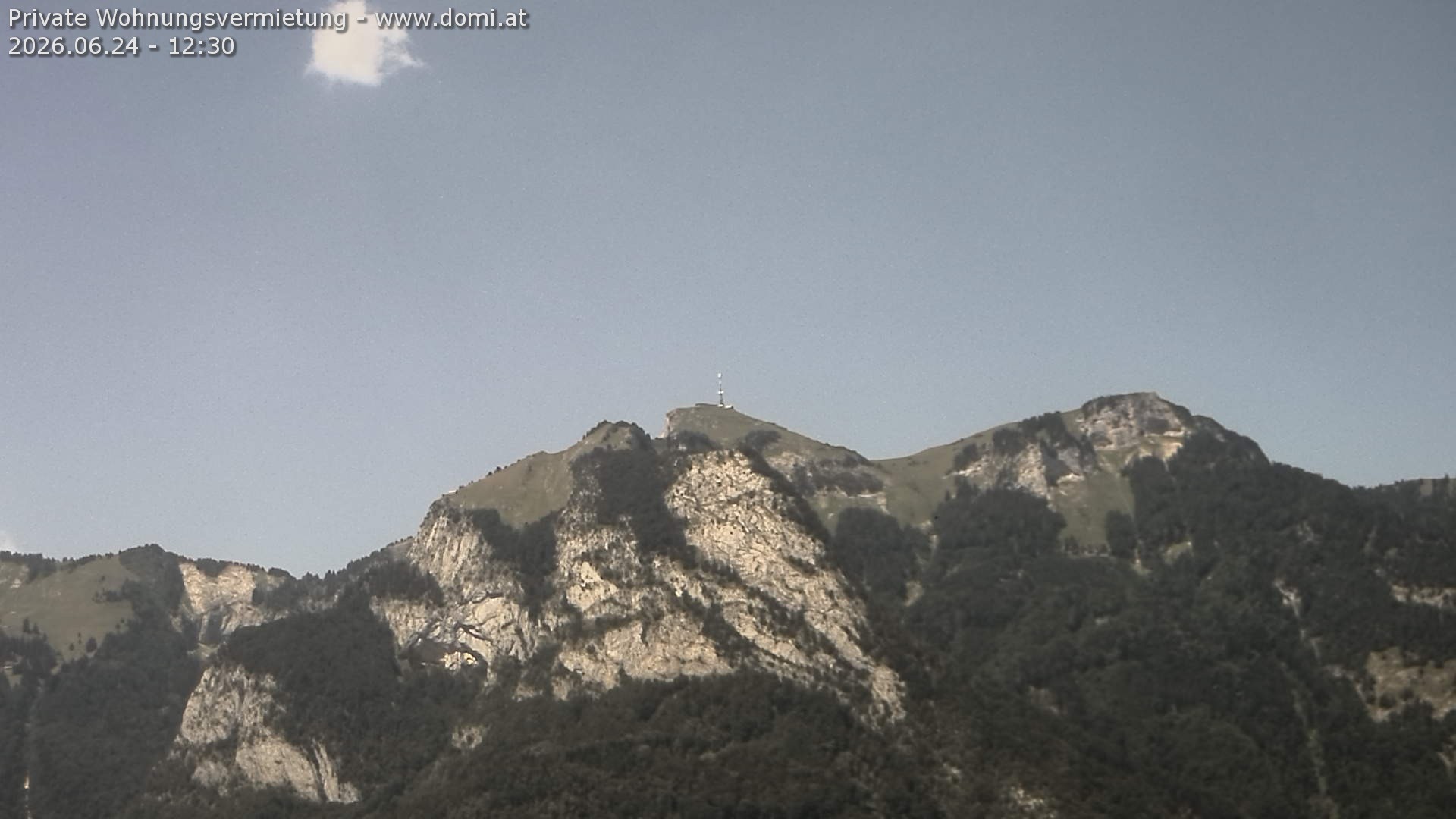 Archiv Foto Webcam Blick von Bangs, Feldkirch auf den Hohen Kasten