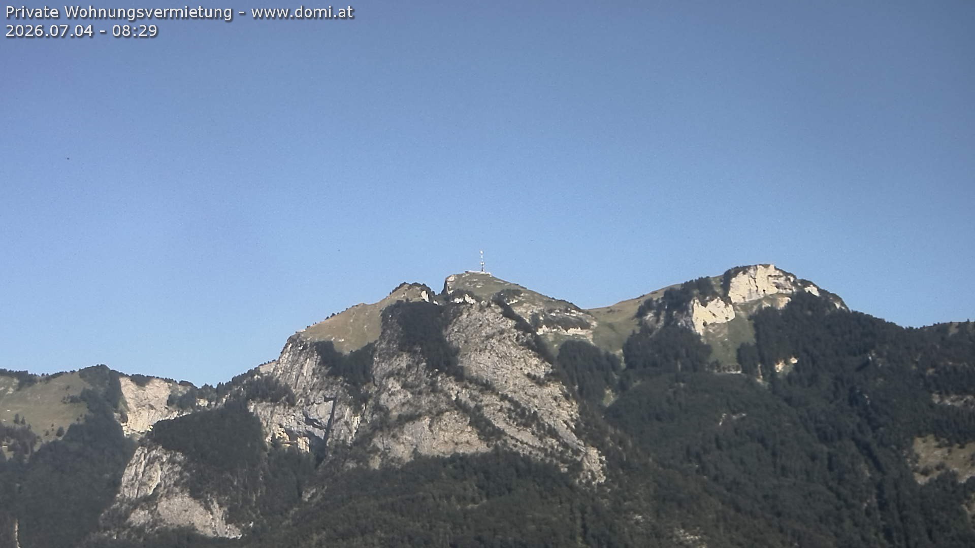 Archiv Foto Webcam Blick von Bangs, Feldkirch auf den Hohen Kasten