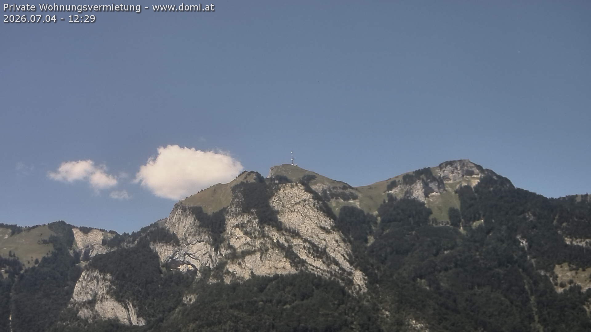 Archiv Foto Webcam Blick von Bangs, Feldkirch auf den Hohen Kasten
