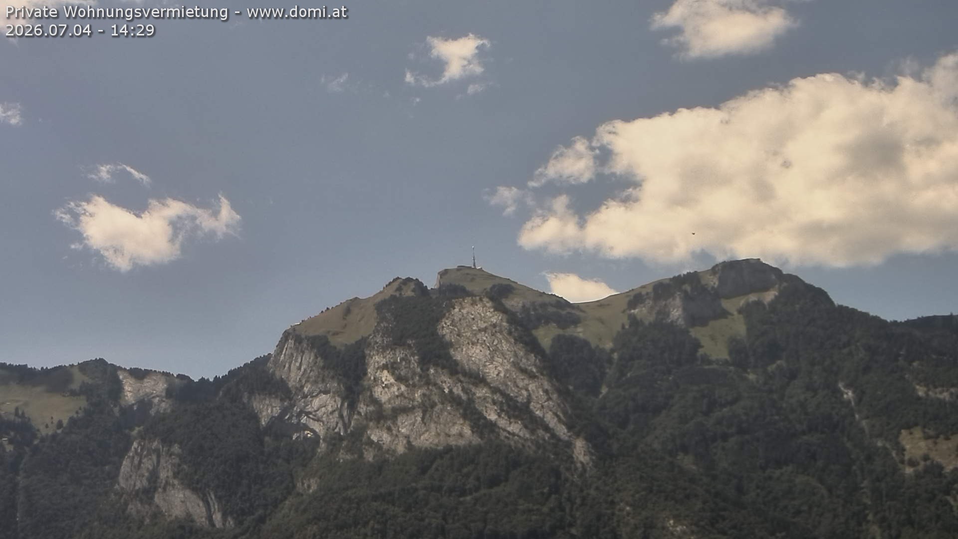 Archiv Foto Webcam Blick von Bangs, Feldkirch auf den Hohen Kasten