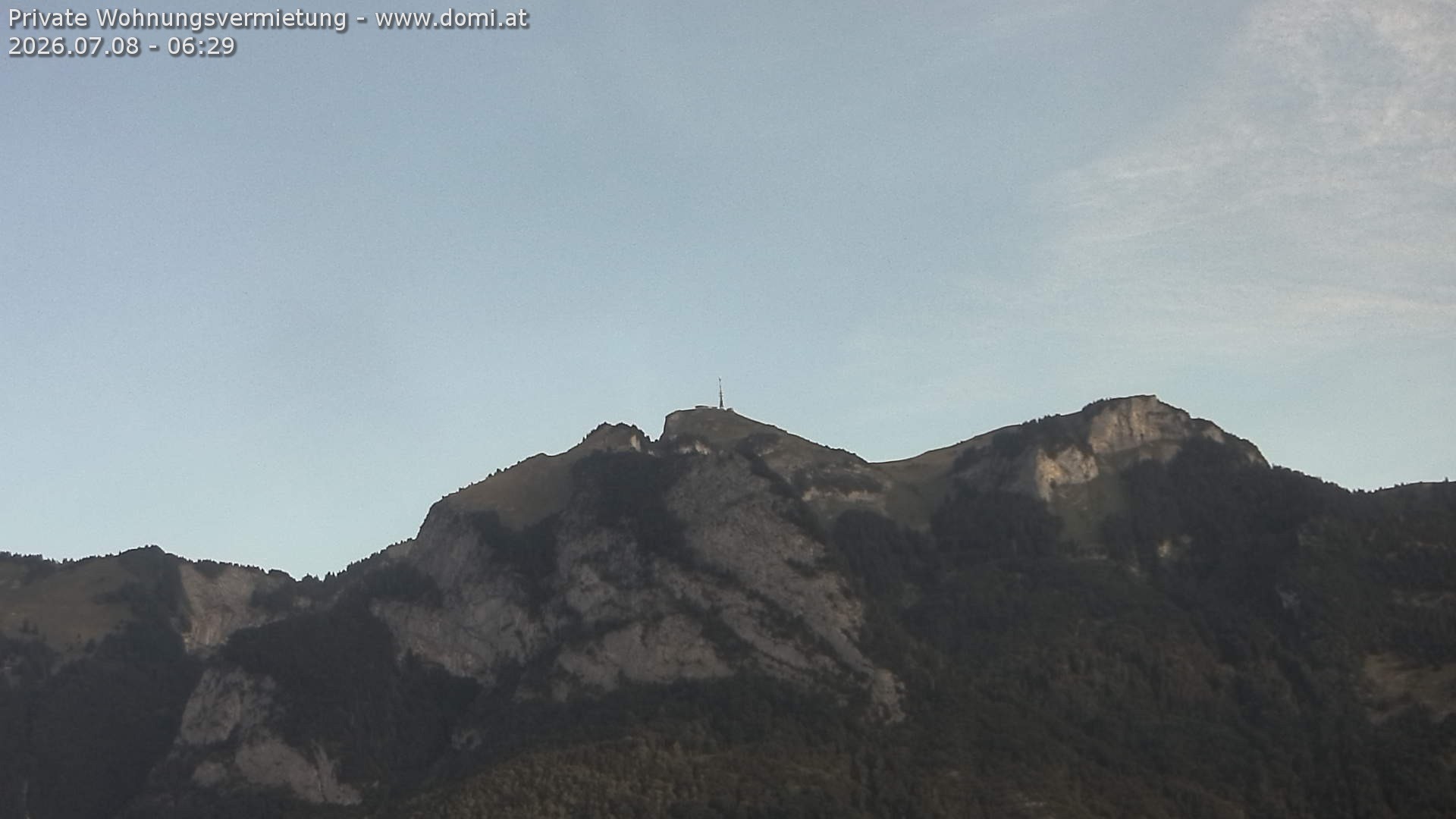 Archiv Foto Webcam Blick von Bangs, Feldkirch auf den Hohen Kasten