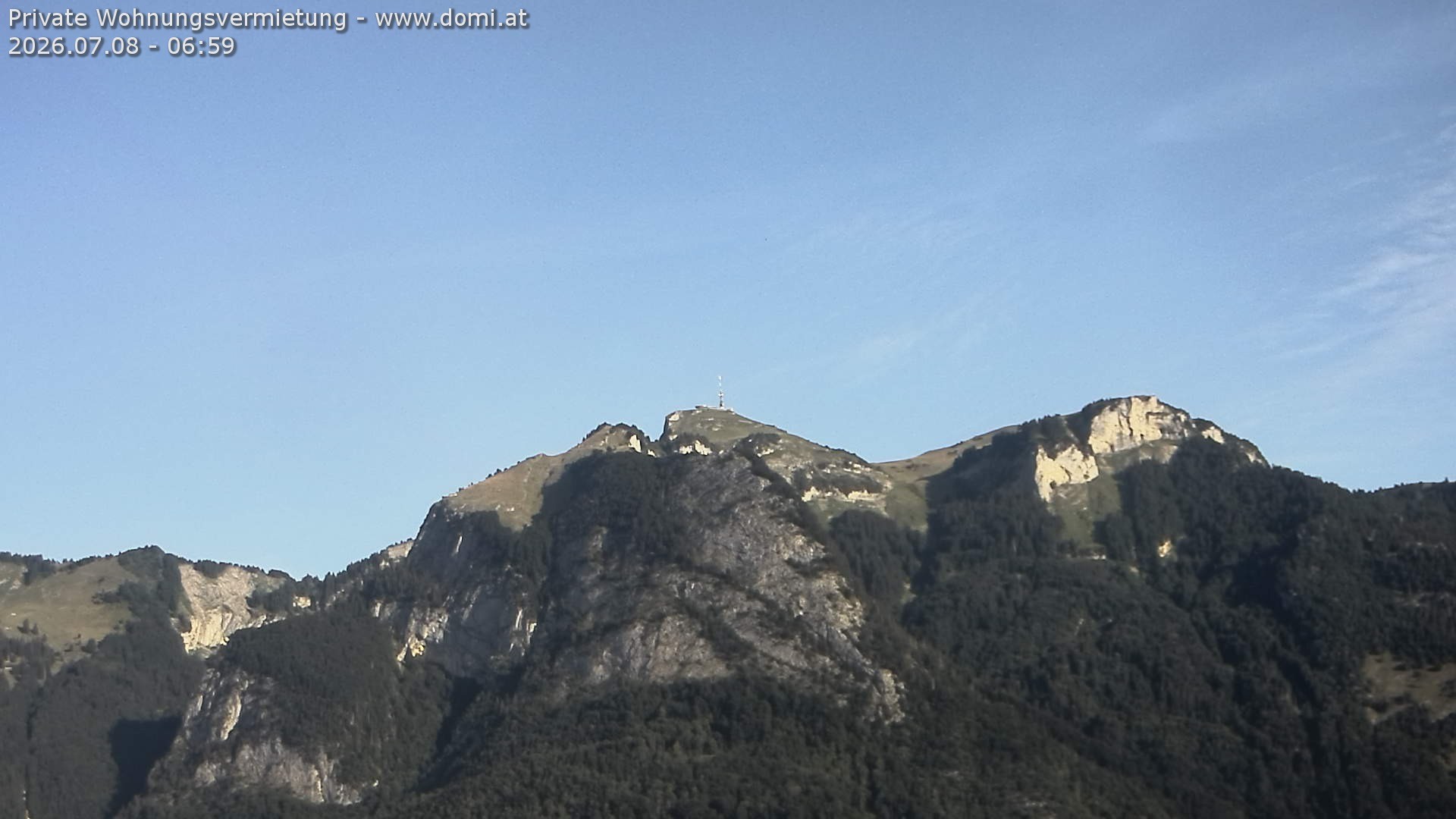 Archiv Foto Webcam Blick von Bangs, Feldkirch auf den Hohen Kasten