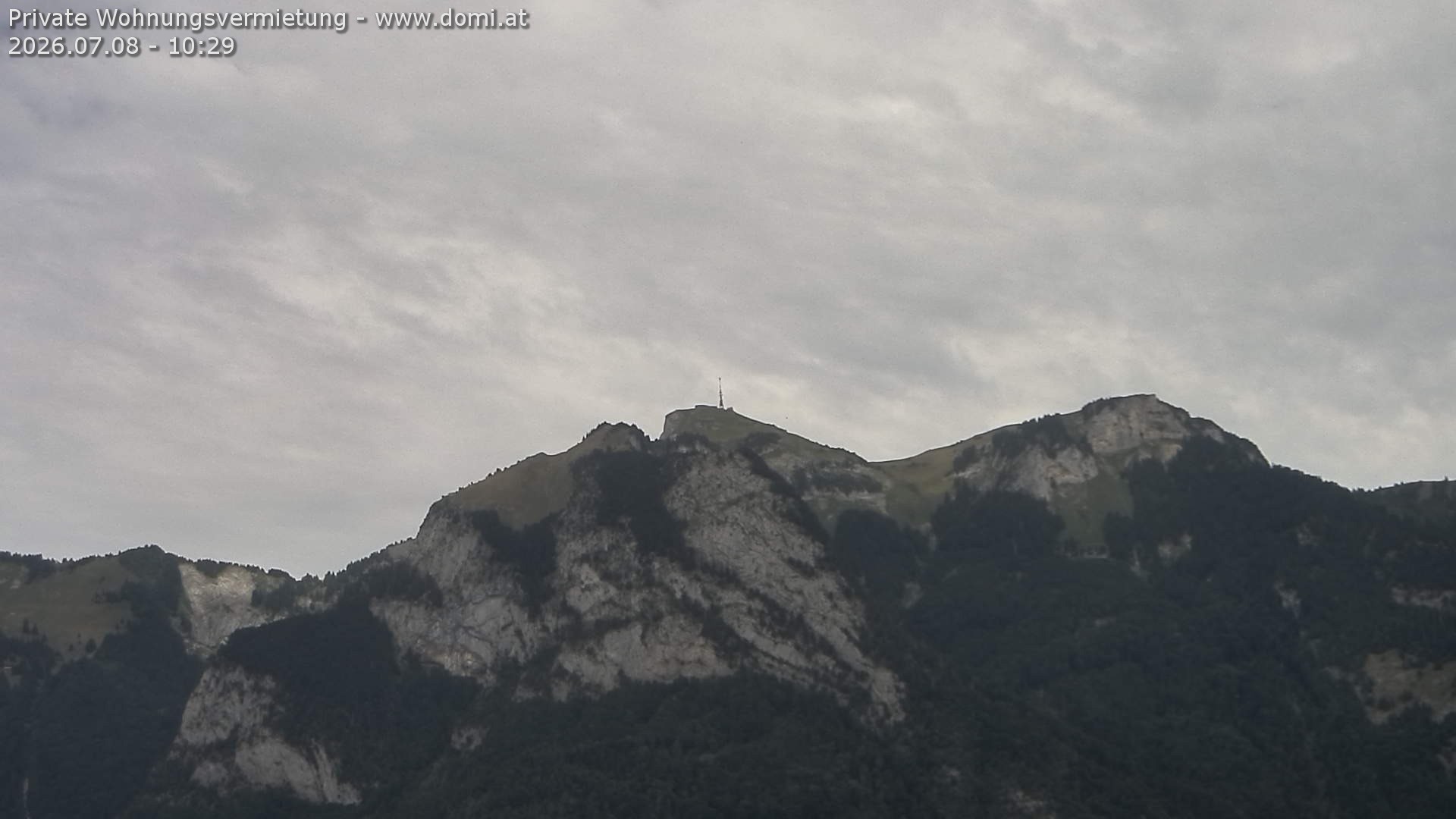 Archiv Foto Webcam Blick von Bangs, Feldkirch auf den Hohen Kasten