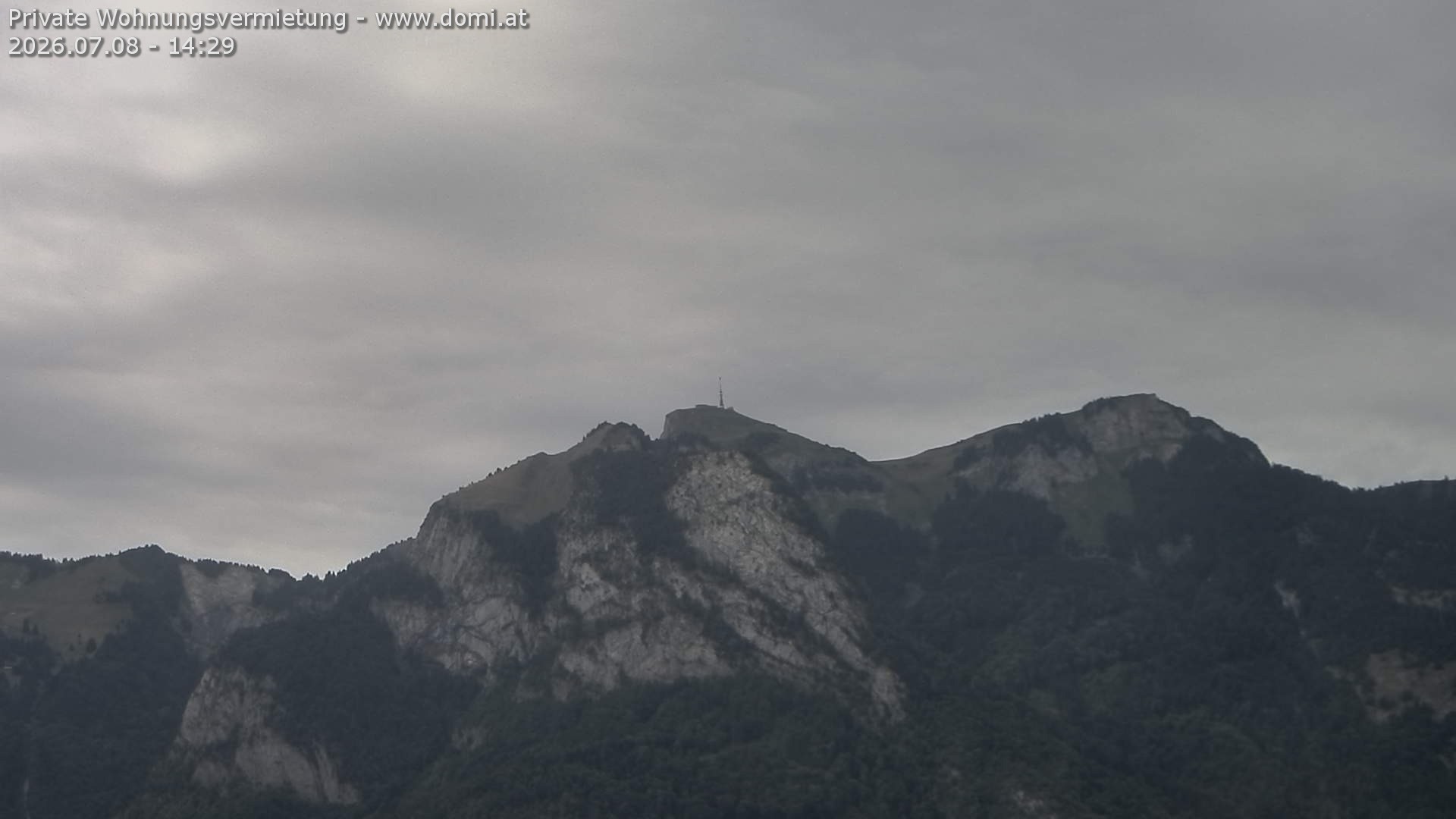 Archiv Foto Webcam Blick von Bangs, Feldkirch auf den Hohen Kasten