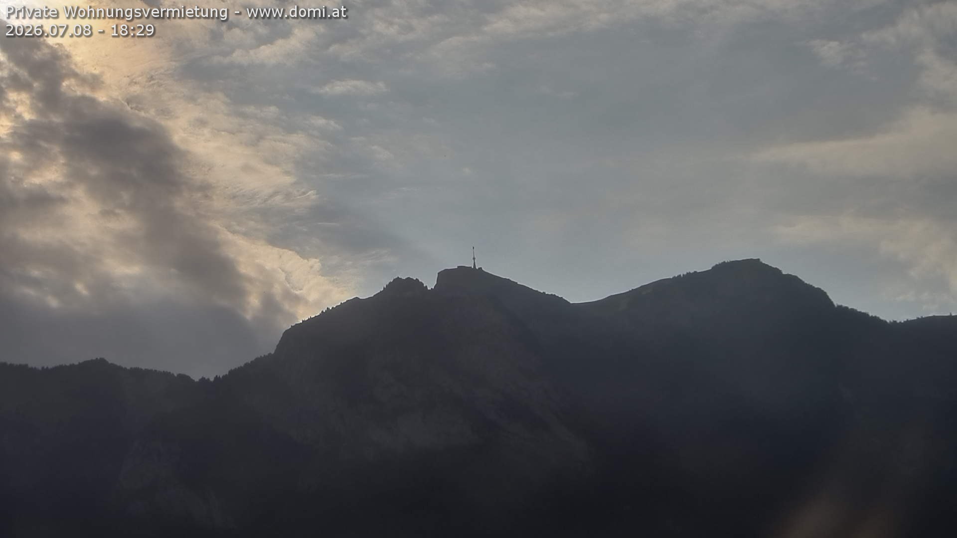 Archiv Foto Webcam Blick von Bangs, Feldkirch auf den Hohen Kasten