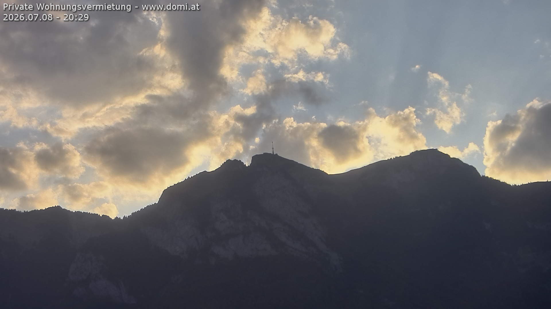 Archiv Foto Webcam Blick von Bangs, Feldkirch auf den Hohen Kasten