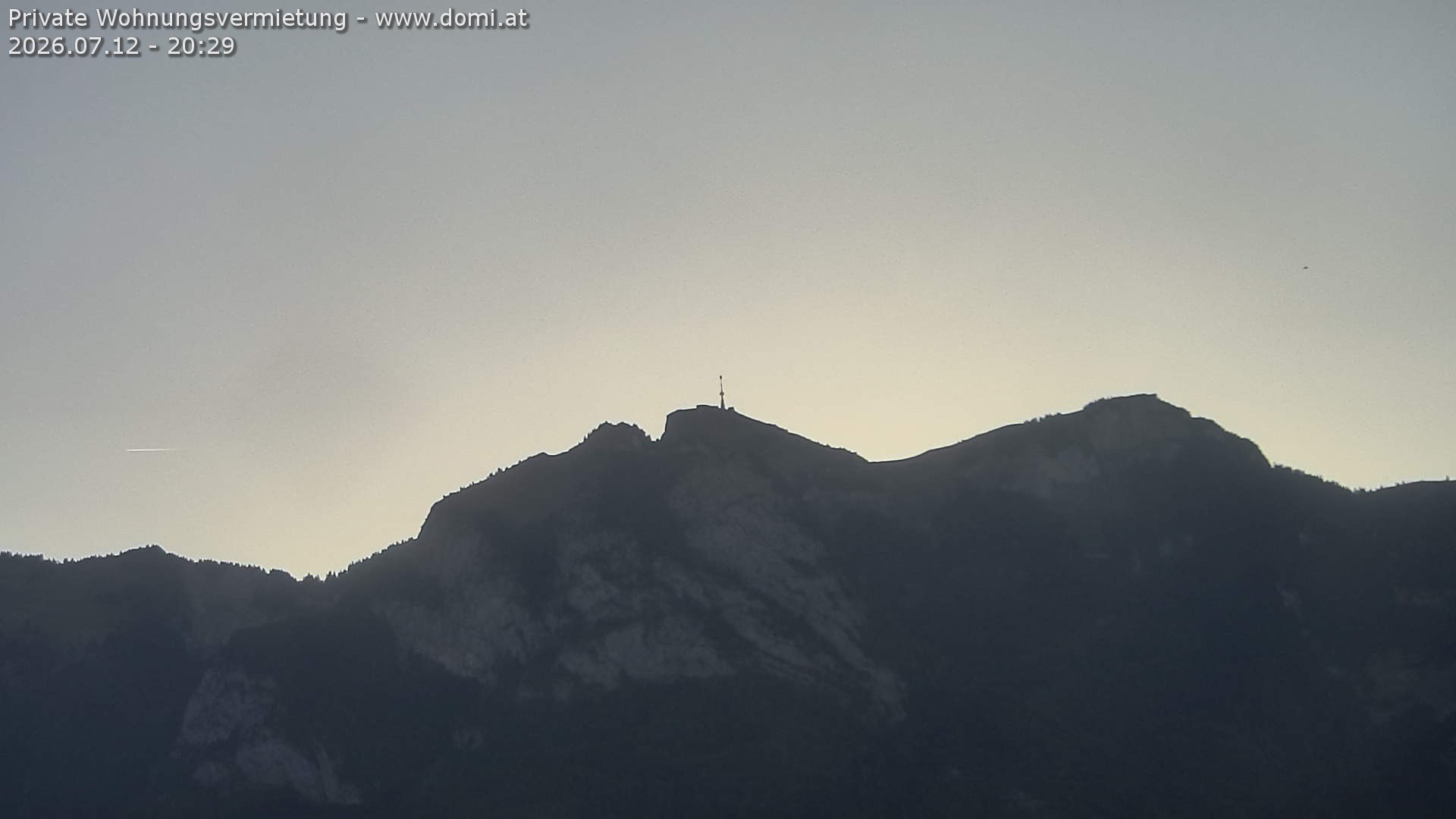 Archived image Webcam View of the Hoher Kasten from Bangs, Feldkirch